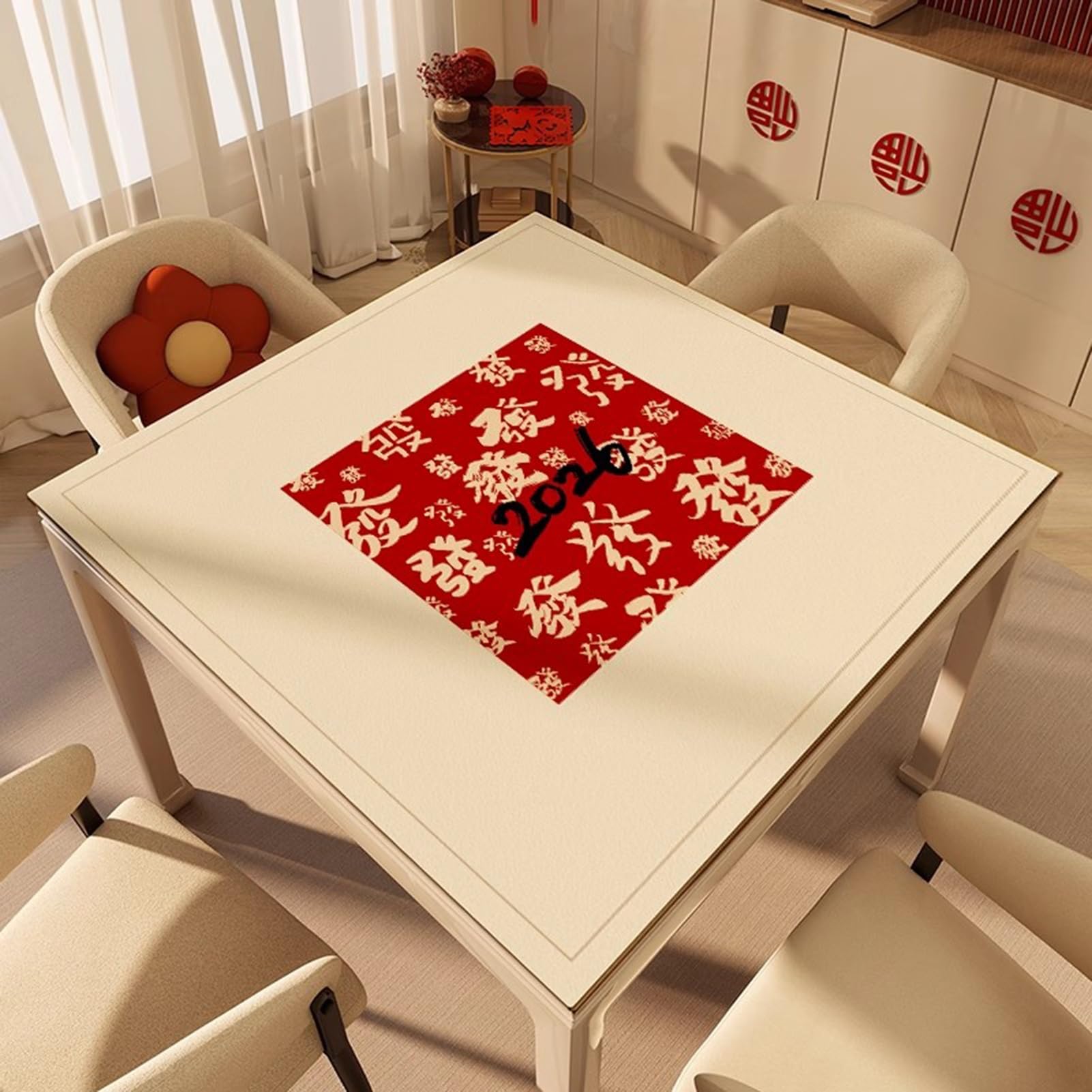 tapis de table de mah-jong, Grand tapis de jeu doux(90cm/35.43in)