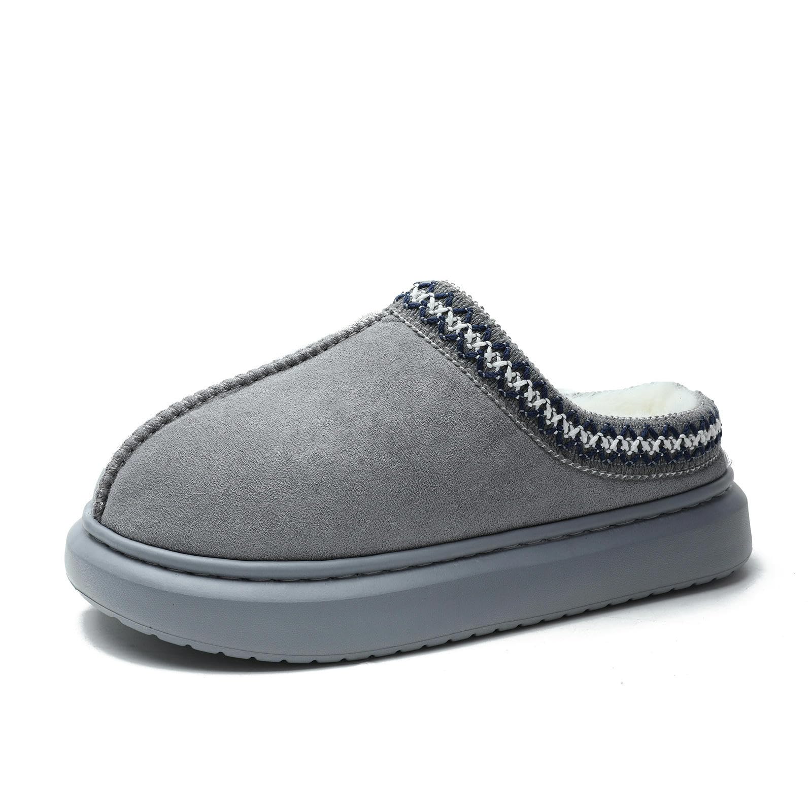 Pantofole Autunno E Inverno Baotou Etnic in Stile Plifori di Cotone per Uomini E Donne Coppia Calsa con Pantofole di Cotone con Saldatura Spessa-Marrone Scuro-40-41