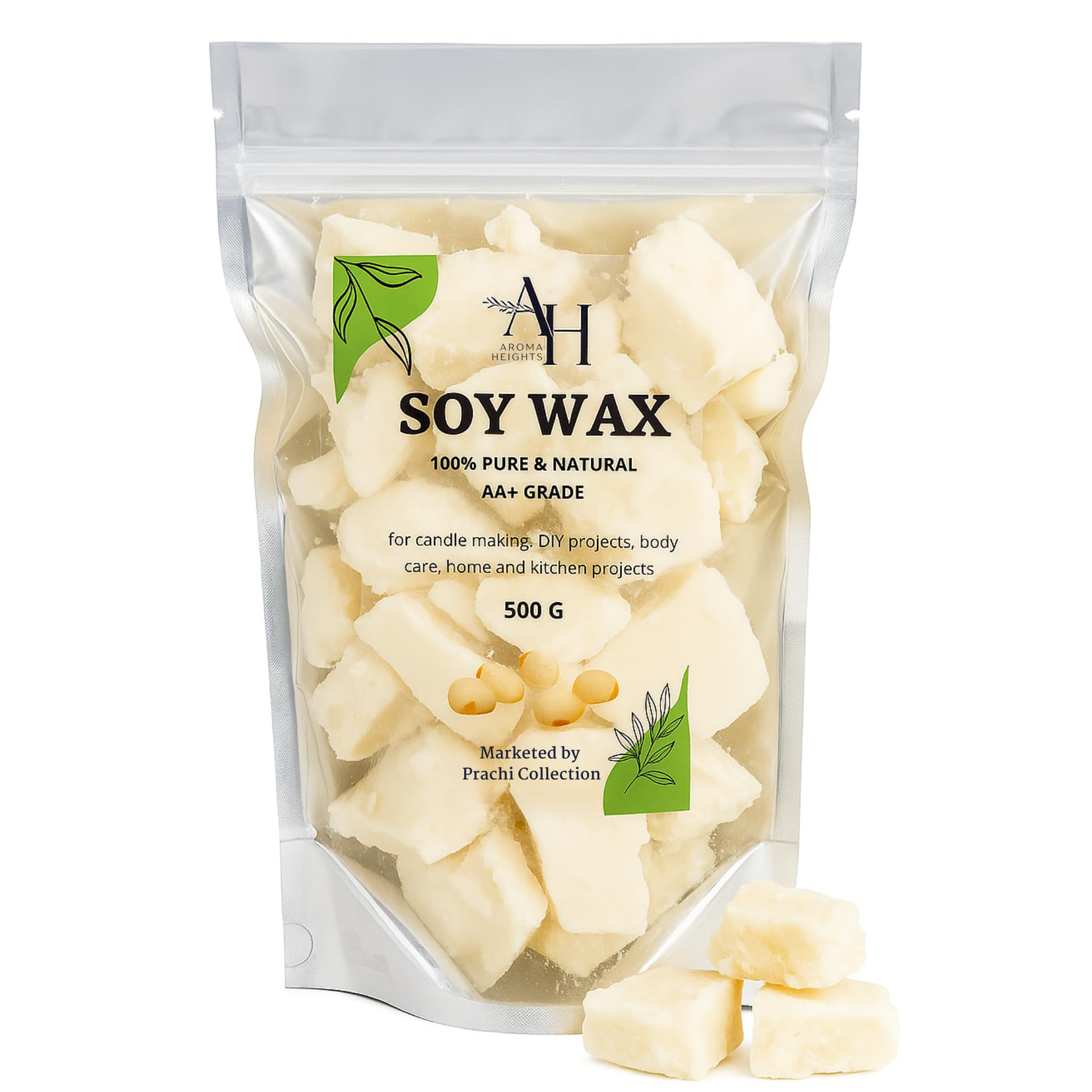 Pure Soy Wax for Candle Making and Body Care | Natural Soy Wax (500 Grams)-image-37