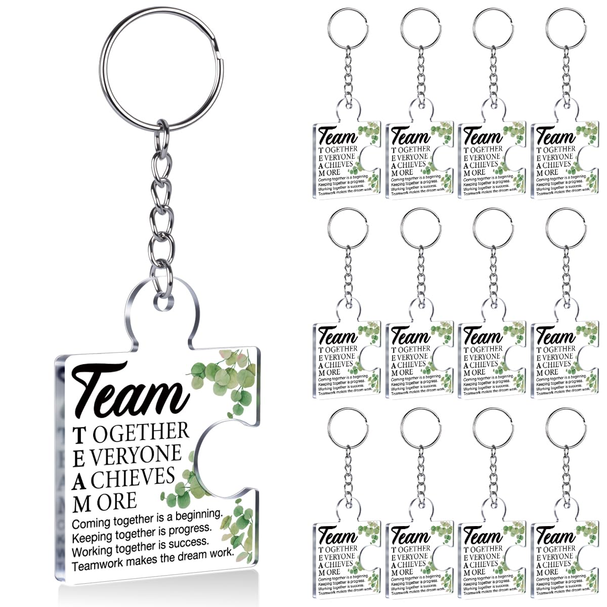 Team Appreciation Gifts Bulk Thank You Keychains for Coworkers