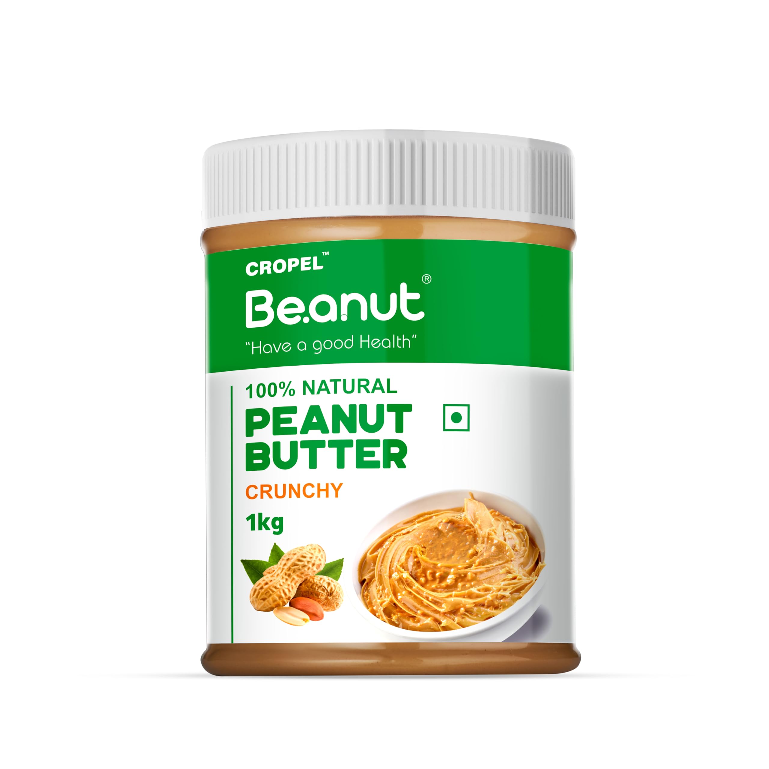 Beanut Natural Peanut Butter Crunchy Unsweetened - 1kg,100% Pure Roasted peanuts, Gluten & Cholesterol Free, Vegan, High in Protein, Nut Butter, Peanut Butter (B0B34VC2DX) Amazon Price History, Amazon Price Tracker