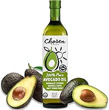 Chosen Foods 100% Avocado Cooking Oil - 1ltr Bottle (33.8fl) (Single Bottle) by Chosen Foods