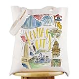 G2TUP Kansas City Missouri Travel Tote Bag Kansas Souvenir Gift Kansas City Landmarks Shoulder Bag Kansas Merchandise