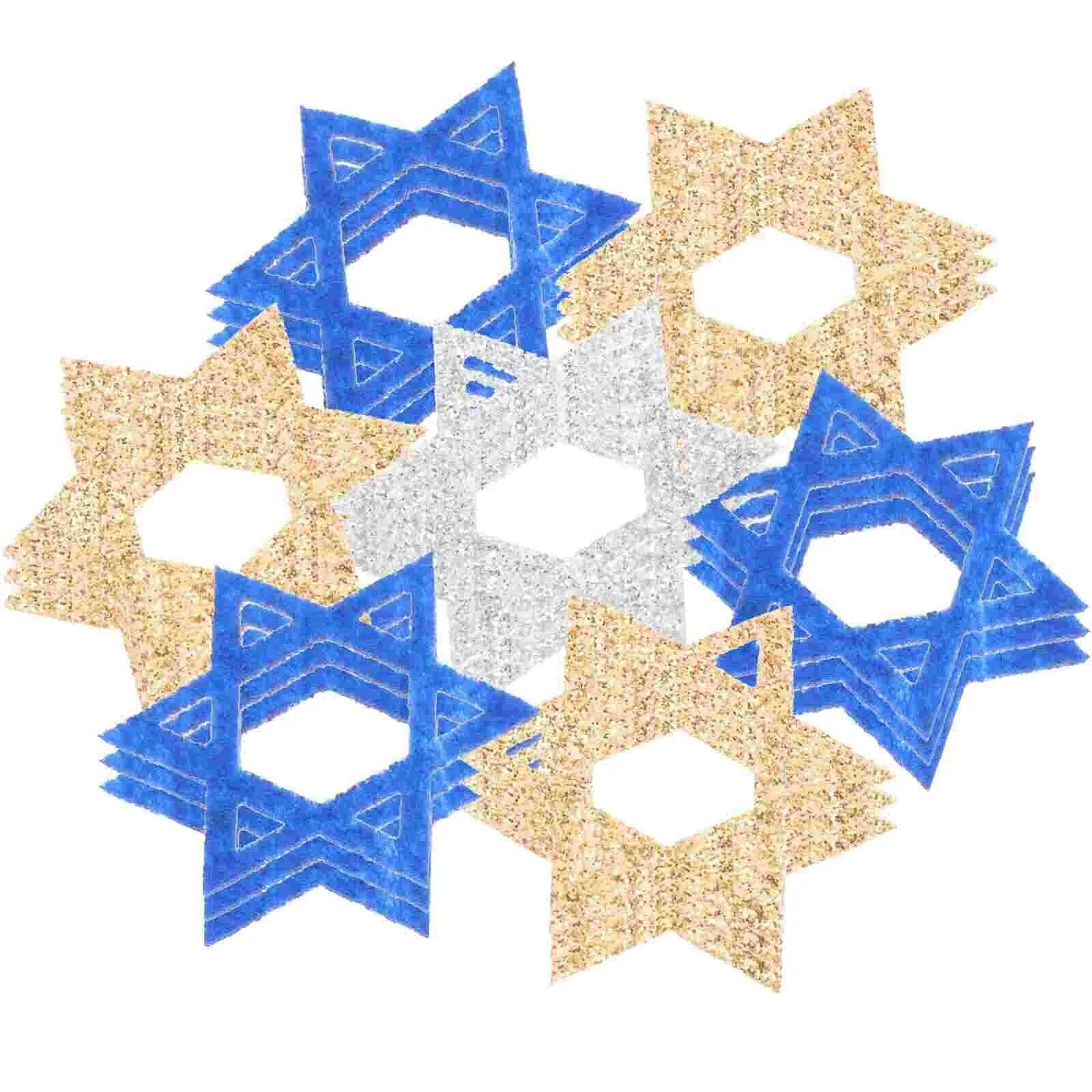 Lpitoy As Shown 50 Pcs Hanukkah Glitter Confetti Holiday Confetti Jewish Confetti Chanukah Holiday Decorations Table Centerpiece