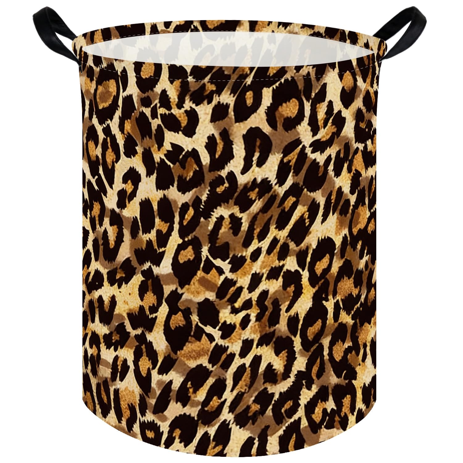 Kids Laundry Basket,Leopard pattern hamper,Nursery Hampers,Waterproof folding Storage Bin with handle,Clothes Organizer Baskets,kid Room Decor(Leopard pattern)