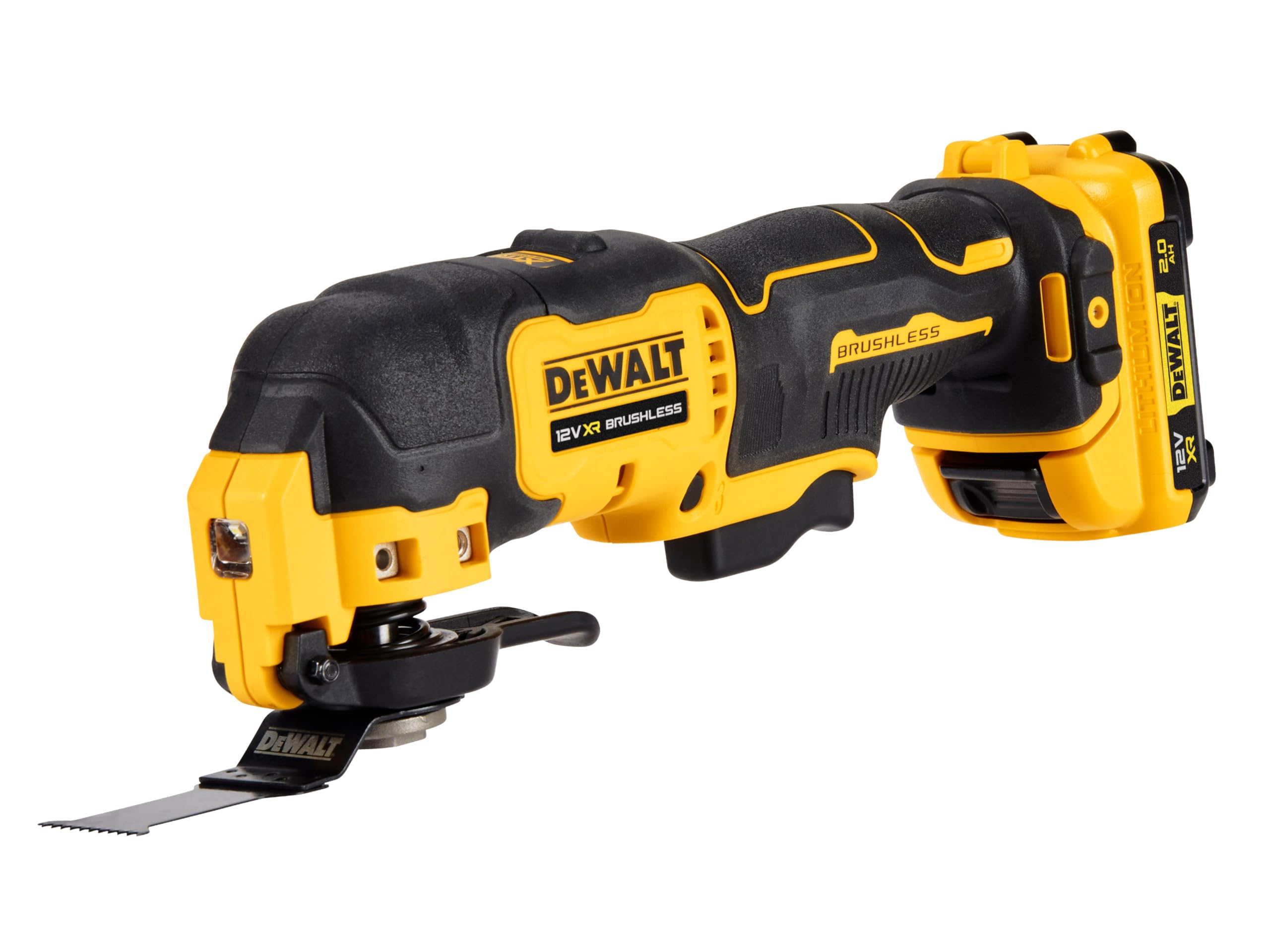 DeWalt DCS353 12v XR Cordless Brushless OIS Oscillating Multi Tool 2 x 2ah Li-ion Battery Charger Case
