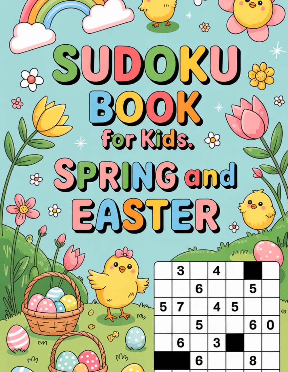 Sudoku Book for Kids: Spring and Easter: Travel-Friendly Skill-Building Puzzle Workbook for Ages 9-12