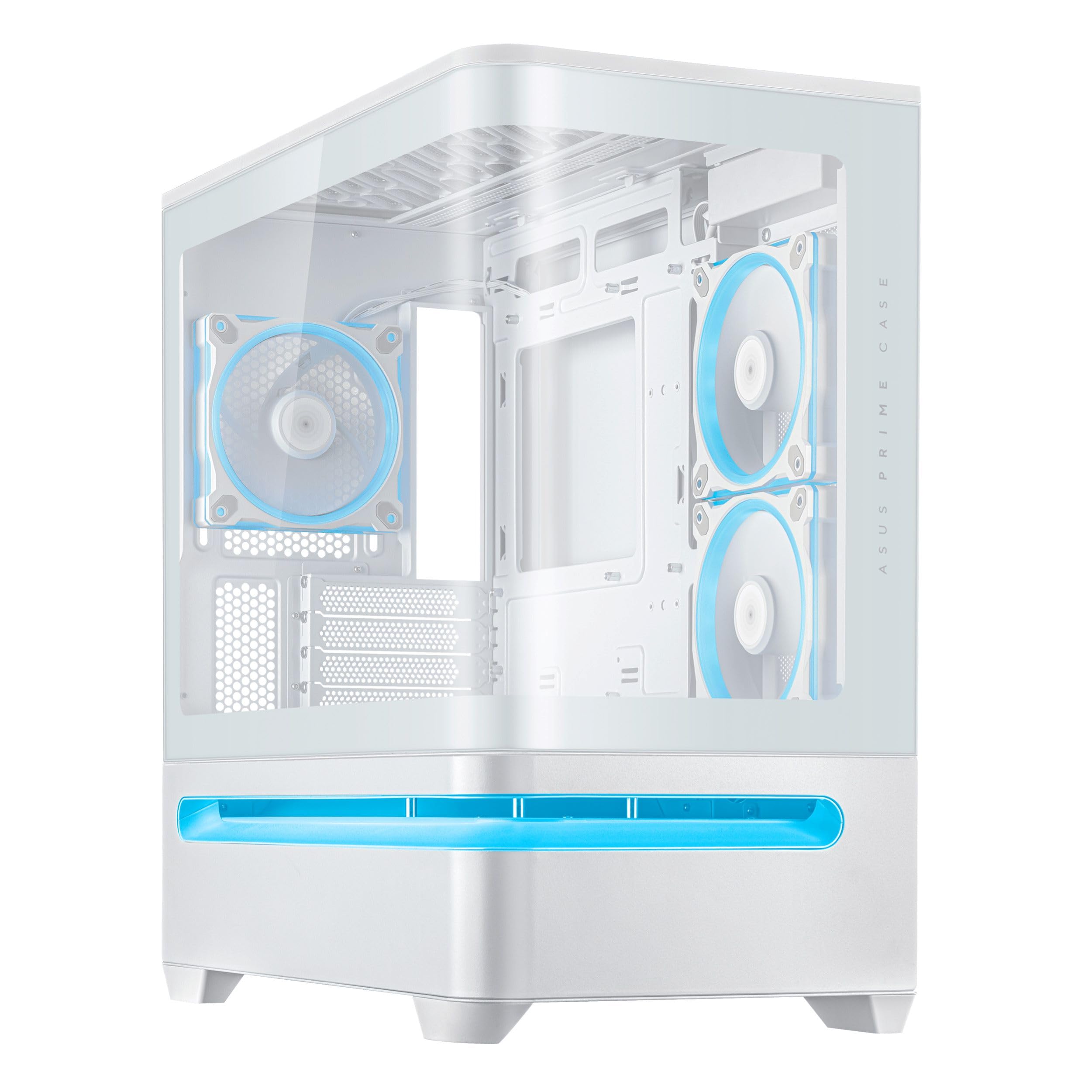 PCケース(自作PC用) ASUS PRIME AP202 TG ARGB WHITE Amazon | ASUS Prime AP202 ARGB Micro-ATX PCケース 湾曲した
