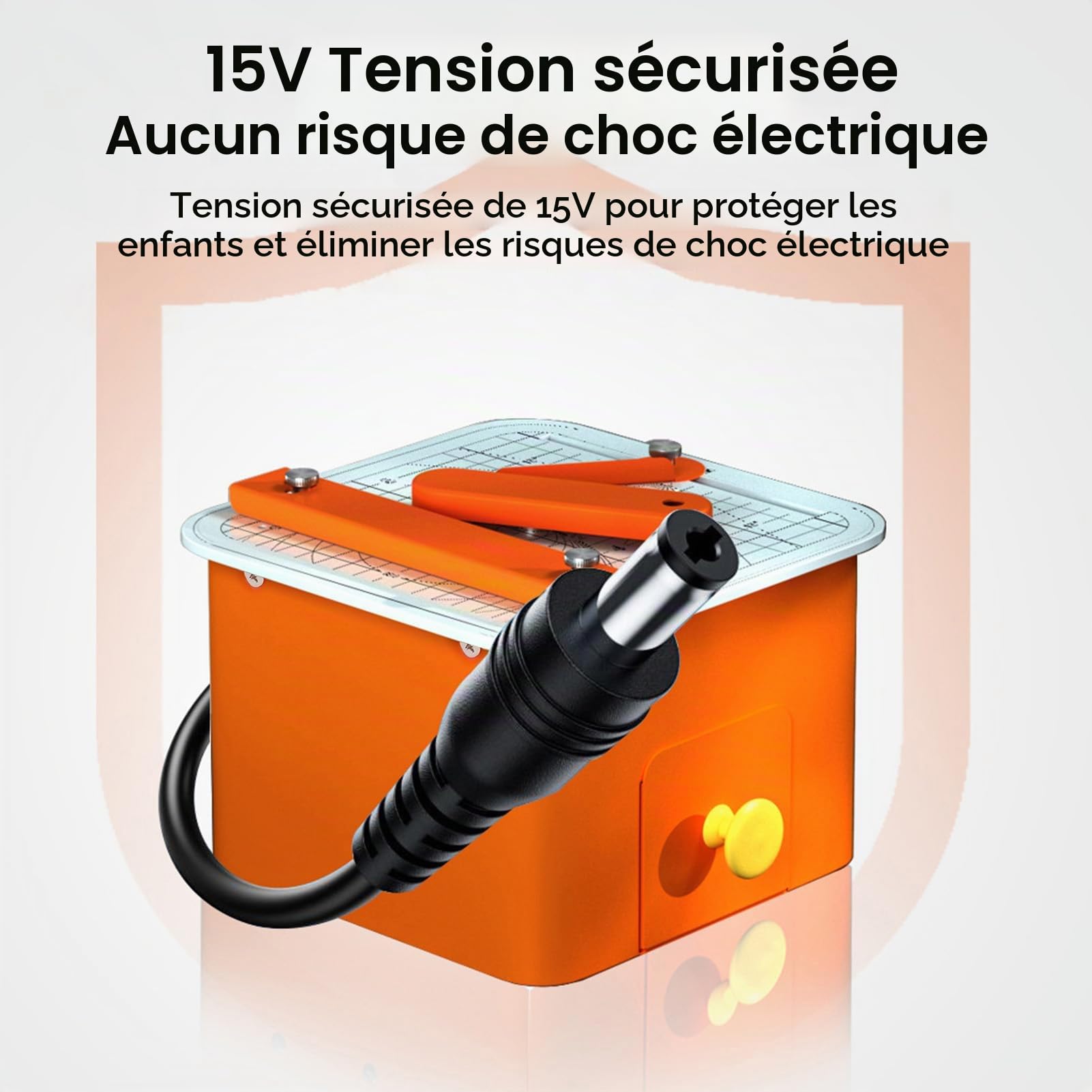 Asixxsix Coupe carton sûre pour enfants âges 5+, Machine de coupe de papier 45W jouet éducatif avec structure de cachée et commutateur sûr pour les (Version standard du -carton Prise UE 100-240V)