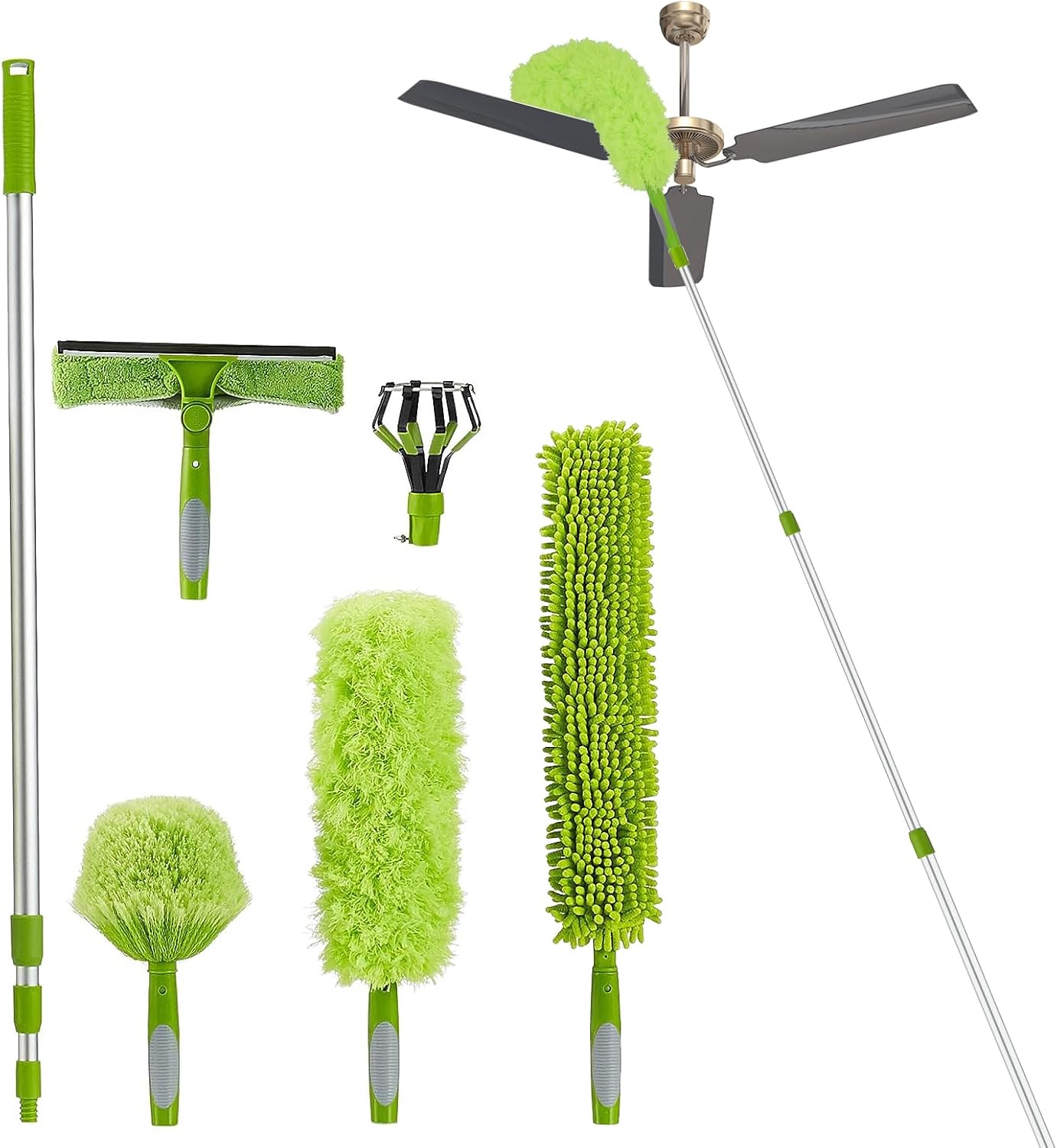 STANEW Feather Dusters for Cleaning, 6pcs Feather Duster Kit with 100