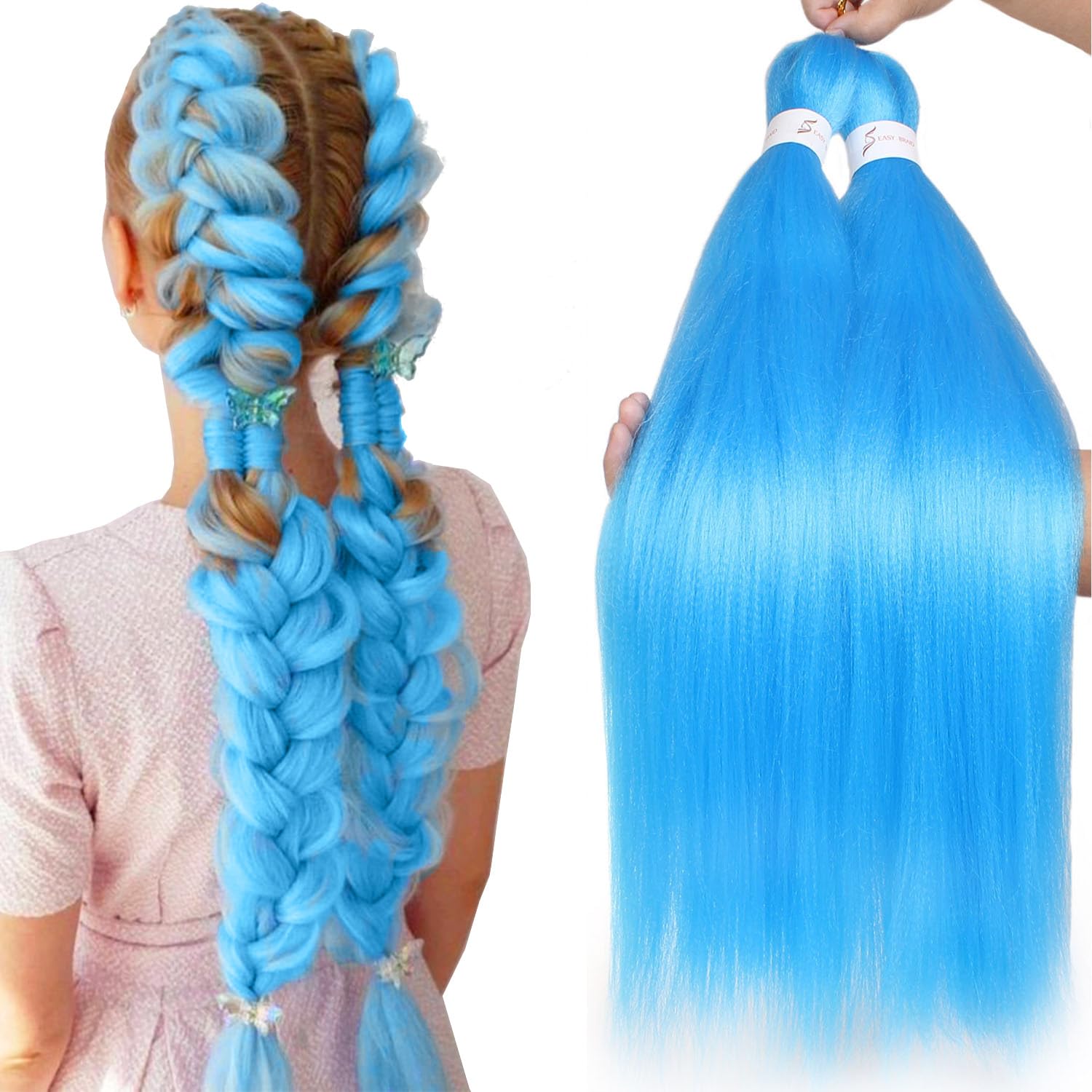 Amazon.com : Leeven 26 Inch Pre Stretched Braiding Hair - 2 Pack