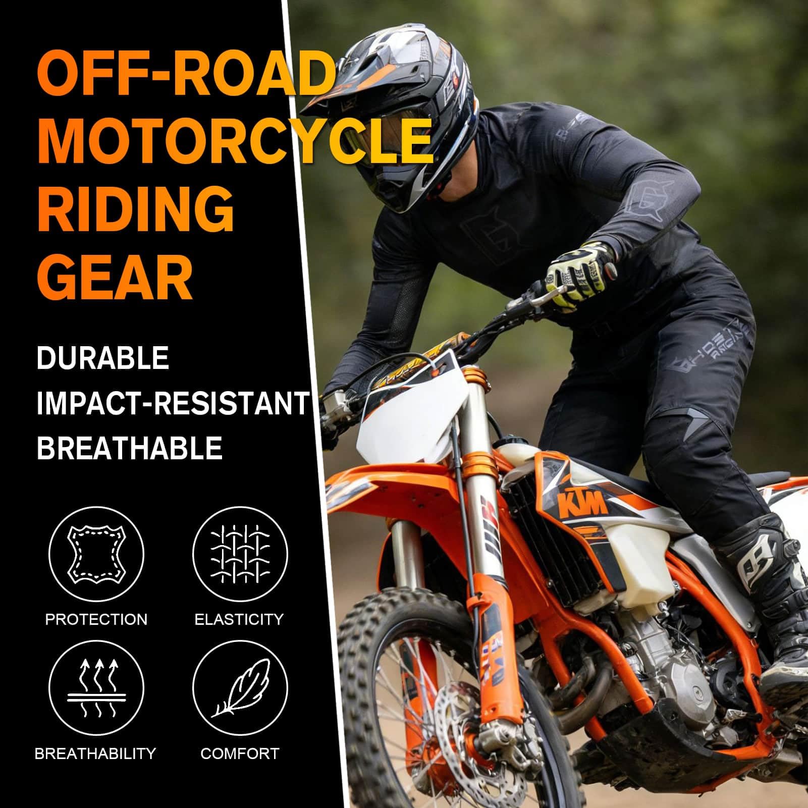 Uomo Completo Maglia e Pantaloni da Motocross Set di Ingranaggi MX Dirt Bike Offroad Equitazione Razza Adulto BMX ATV MX Enduro