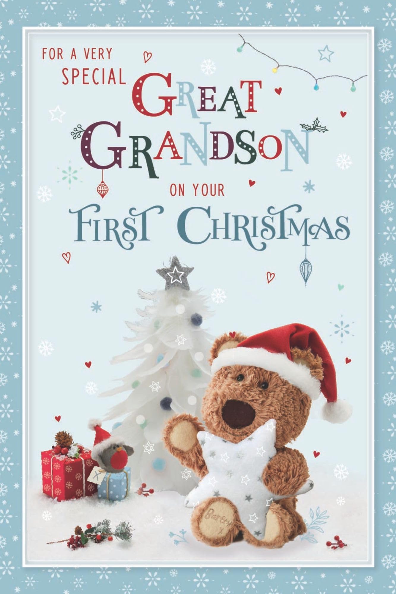 Baby’s 1st Christmas Card Personalised Boxed S... - Folksy