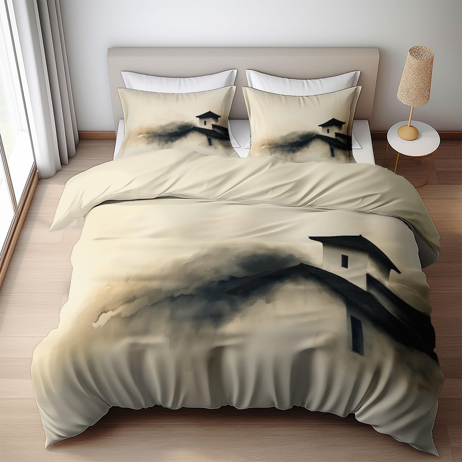 Funda de edredón reversible para cama individual