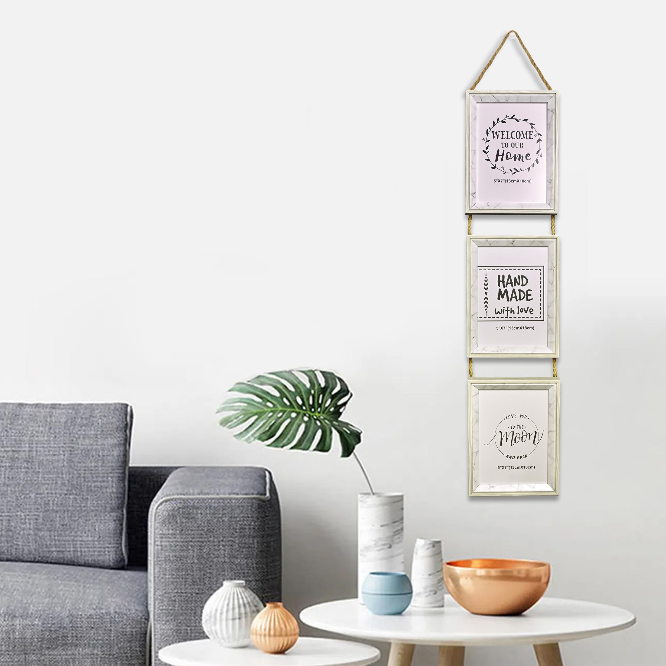 Cortina Gray Rotating Photo Frame - Display Memories -11