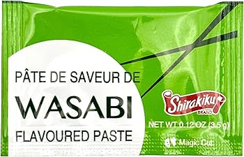 Amazon.com : Shirakiku Wasabi Packets - Single Serve To Go | 0.12