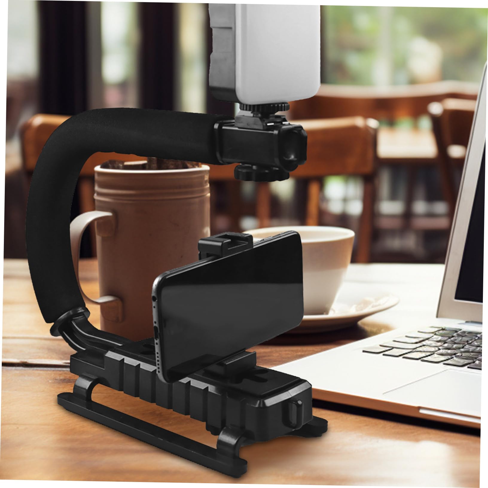 Stabilizzatore per Fotocamera Portatile Nero, Struttura a U
