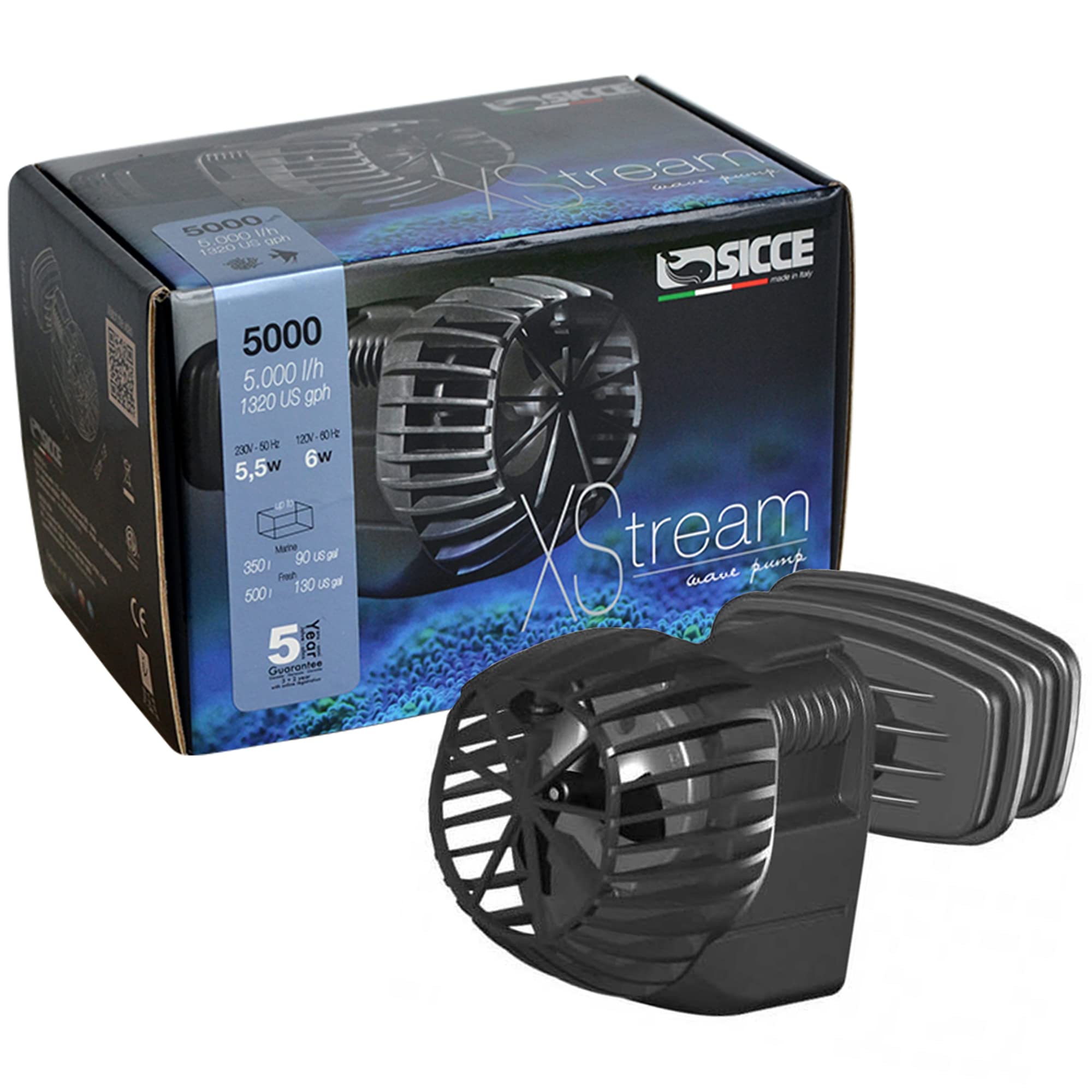 SICCE Bombas de Aire para acuarios XStream 5000 L/h