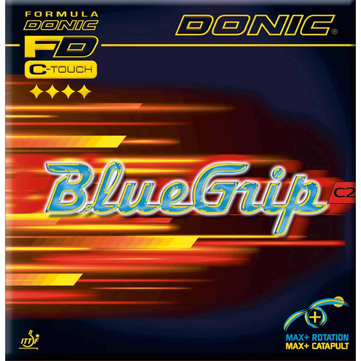 Donic Belag BlueGrip C2, schwarz, 2,0 mm