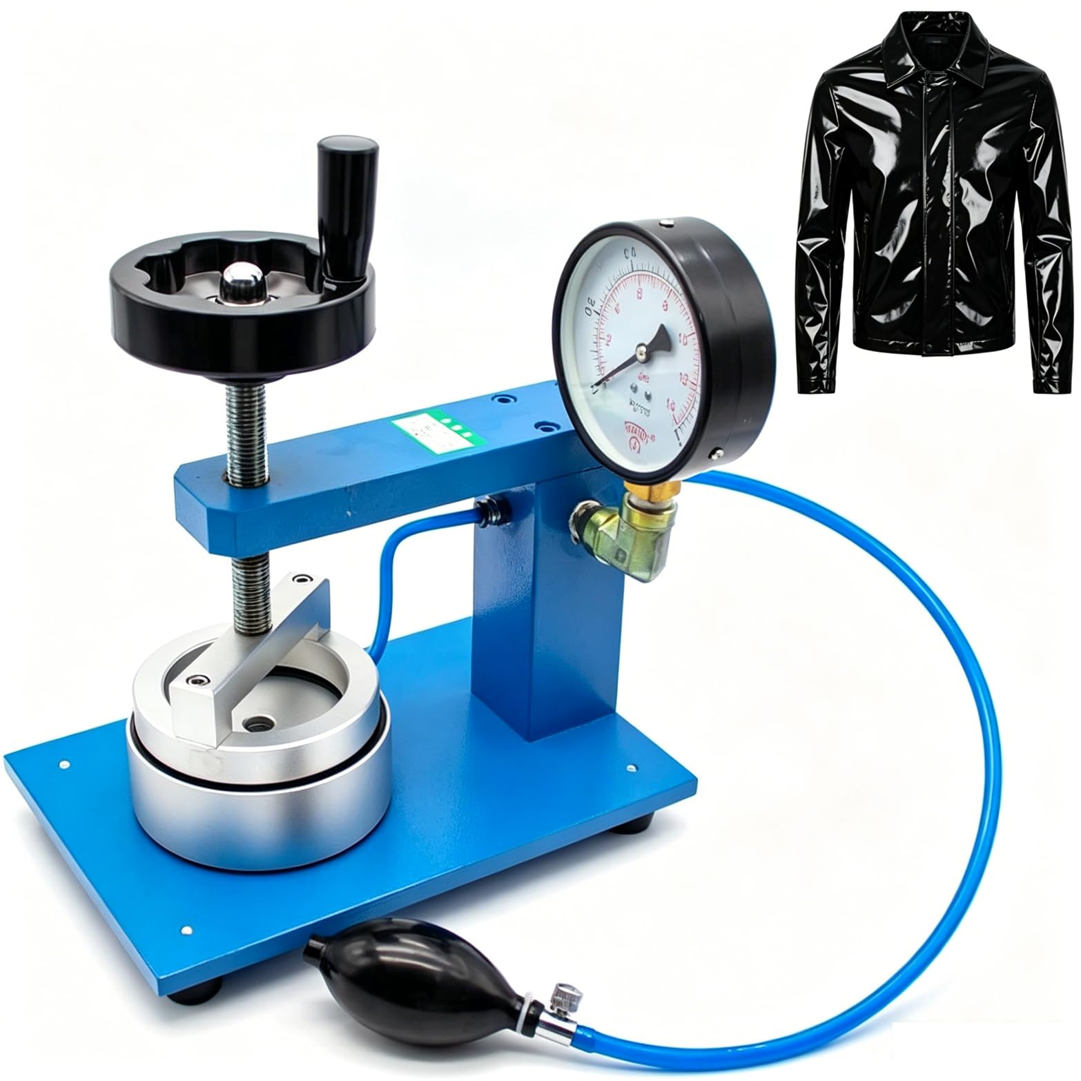 Nuxyyds Fabric Hydrostatic Pressure Tester, Water Resistants Testing Machine for Raincoats, Tents, Garments & Plastic Bags, Includes Pressurized Rubber Ball 2000mm