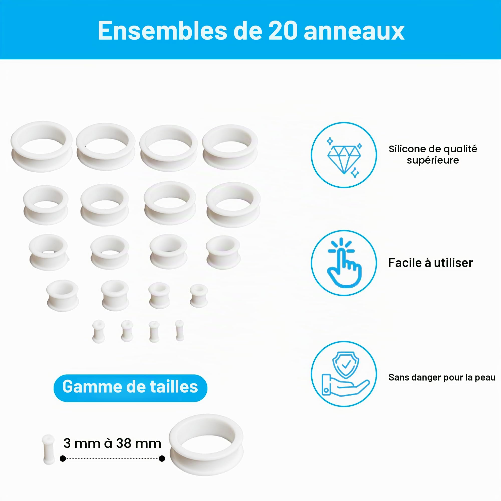 Kit d'anneaux d'étirement Phimosis