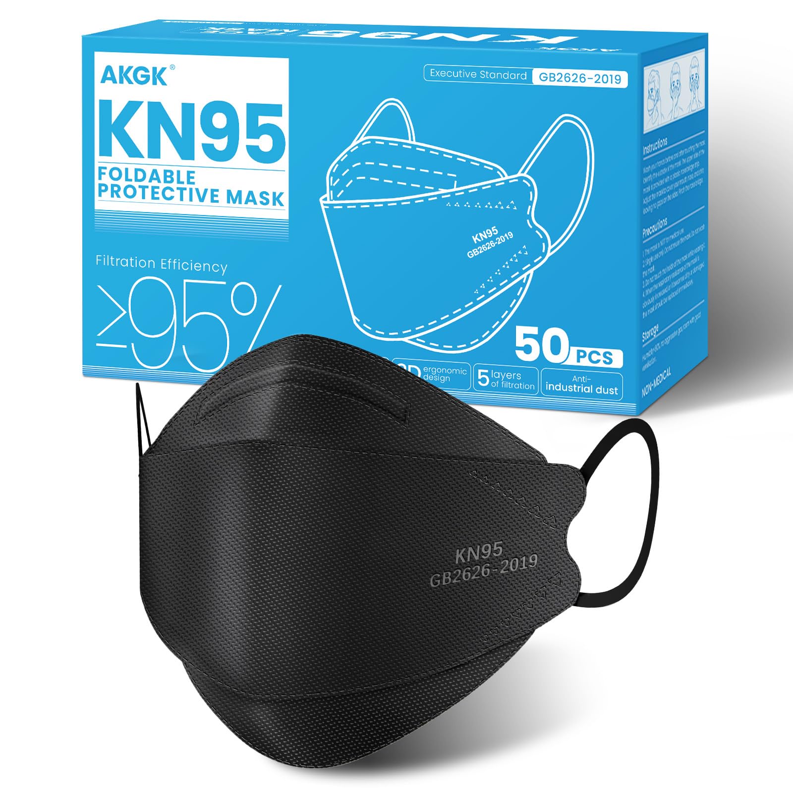 KN95 Face Masks - 50 Pack | PM2.5 Protection -15