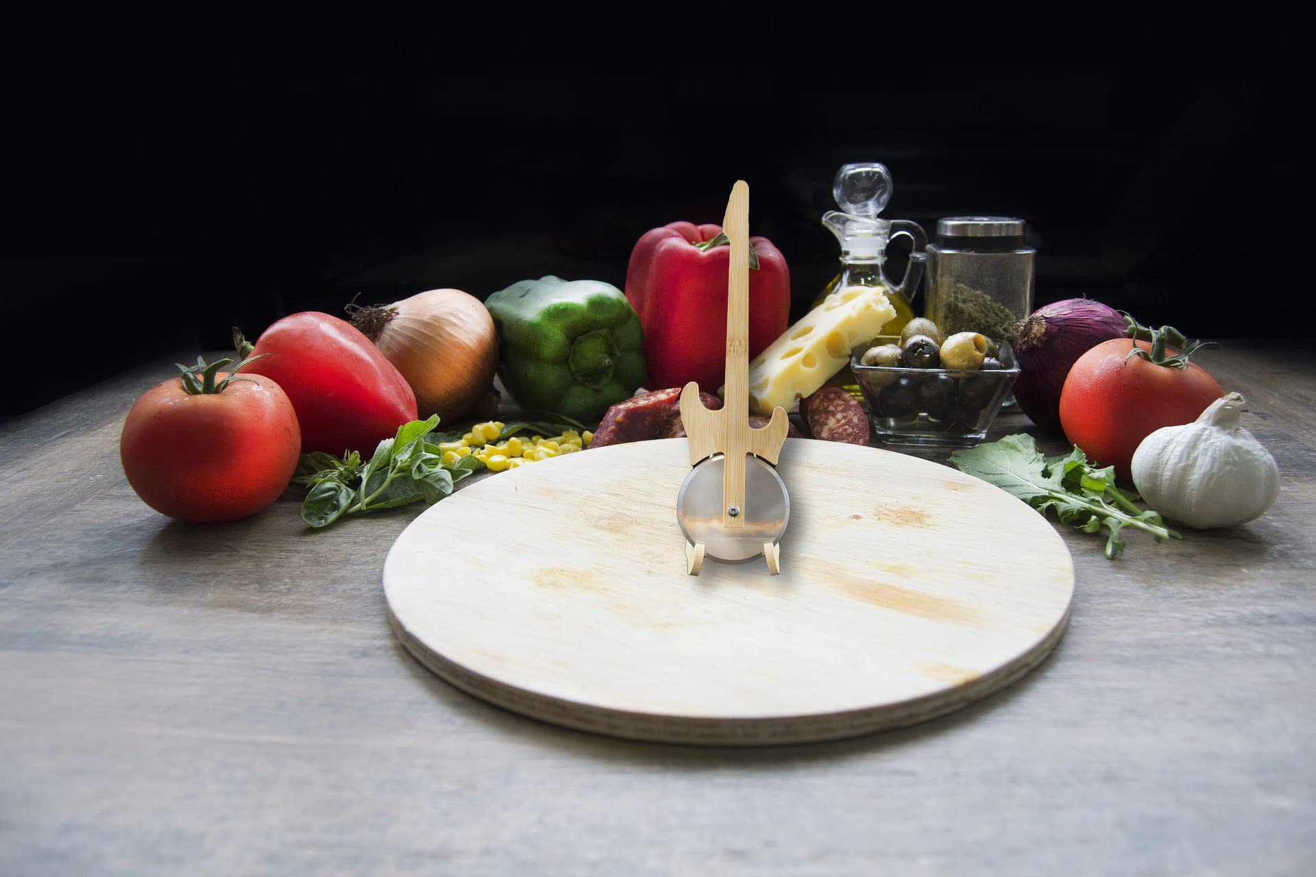 Gitaar-pizzasnijder | De Coole Pizzasnijder Voor Rocksterren Pizzaroller Van Roestvrij Staal En Hout Kleermakersroller Gitaarlook Cadeau Voor Muzikanten Voor Kerstmis Verjaardag Gitaar-pizzasnijder | De Coole Pizzasnijder Voor Rocksterren Pizzaroller Van Roestvrij Staal En Hout Kleermakersroller Gitaarlook Cadeau Voor Muzikanten Voor Kerstmis Verjaardag