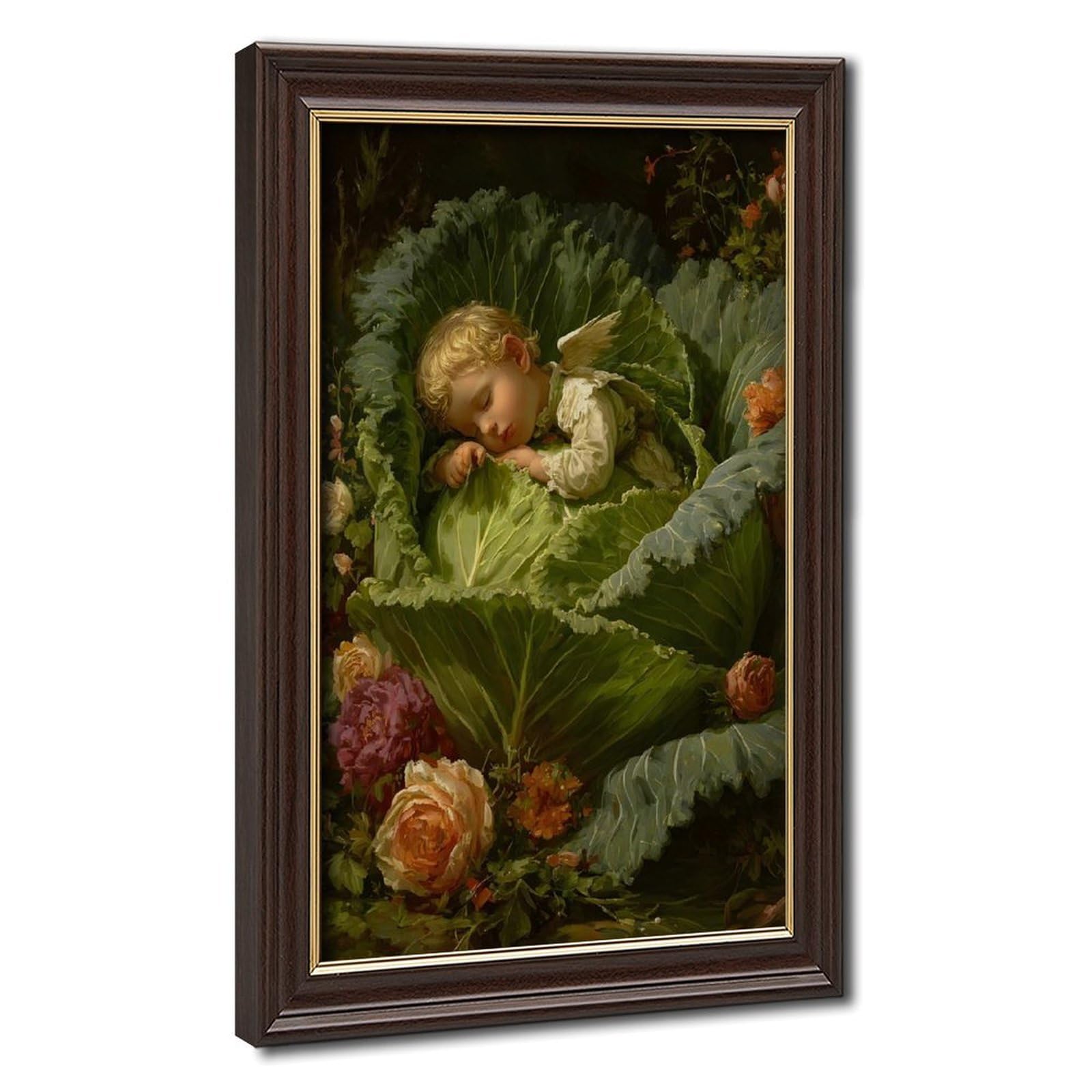 Bareronor Nursery Floral Canvas Poster Bedroom Decor Landscape Office Room Decor Gift 20" L X 30" W