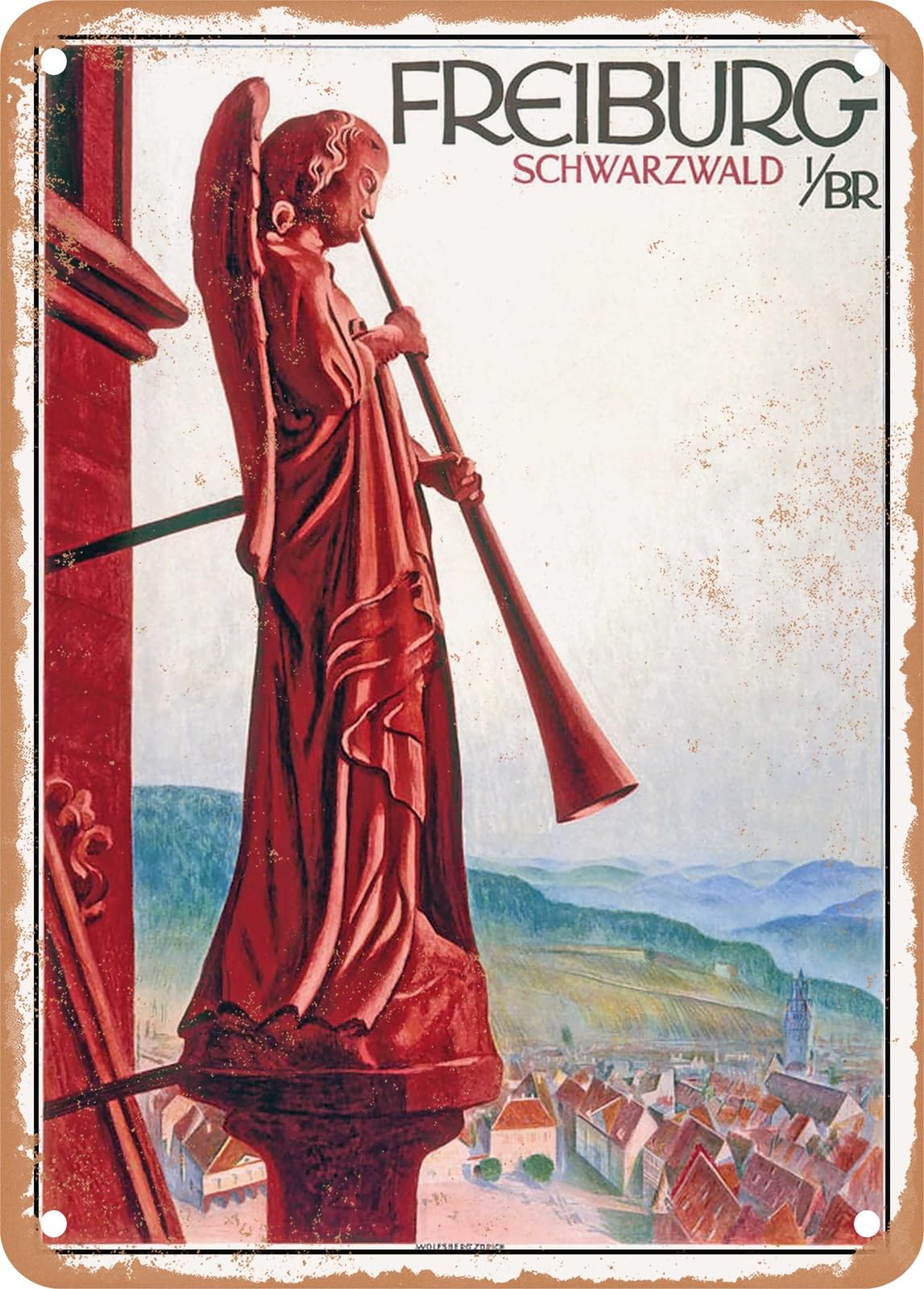 METAL SIGN - 1929 Freiburg Black Forest Vintage Ad home decor