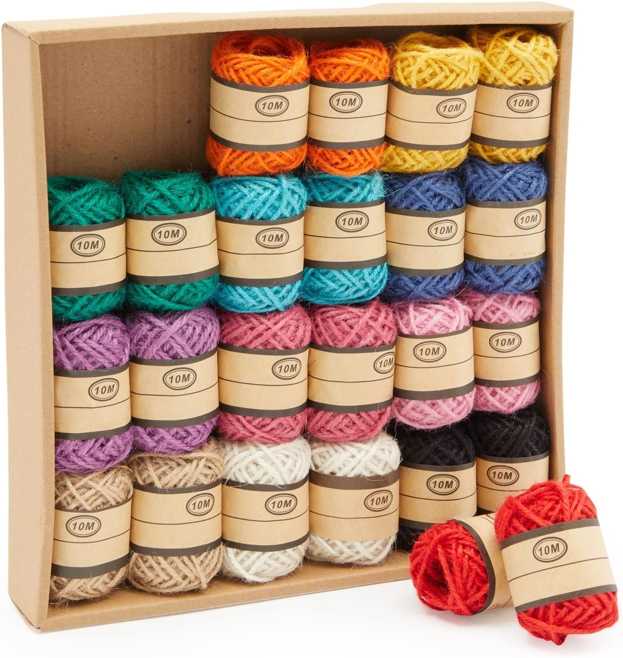 Juvale Jute Twine (24Rolls) Natural Twine Rope Jute String Twine