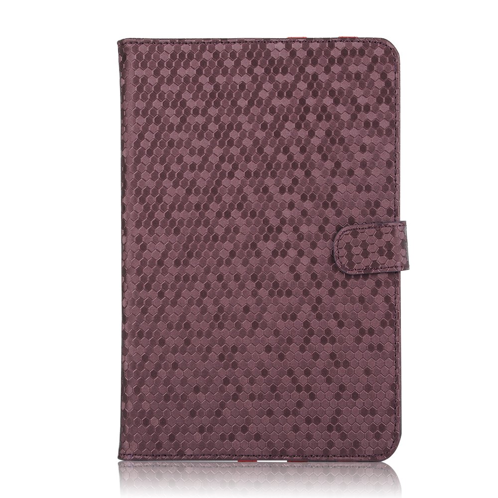 Apple Ipad Air 2 Case Borch Fashion Luxury Multi-function Protective Crystal Series Leather Light-weight Folding Flip Smart Case Cover for for Ipad Air 2 (Purple)