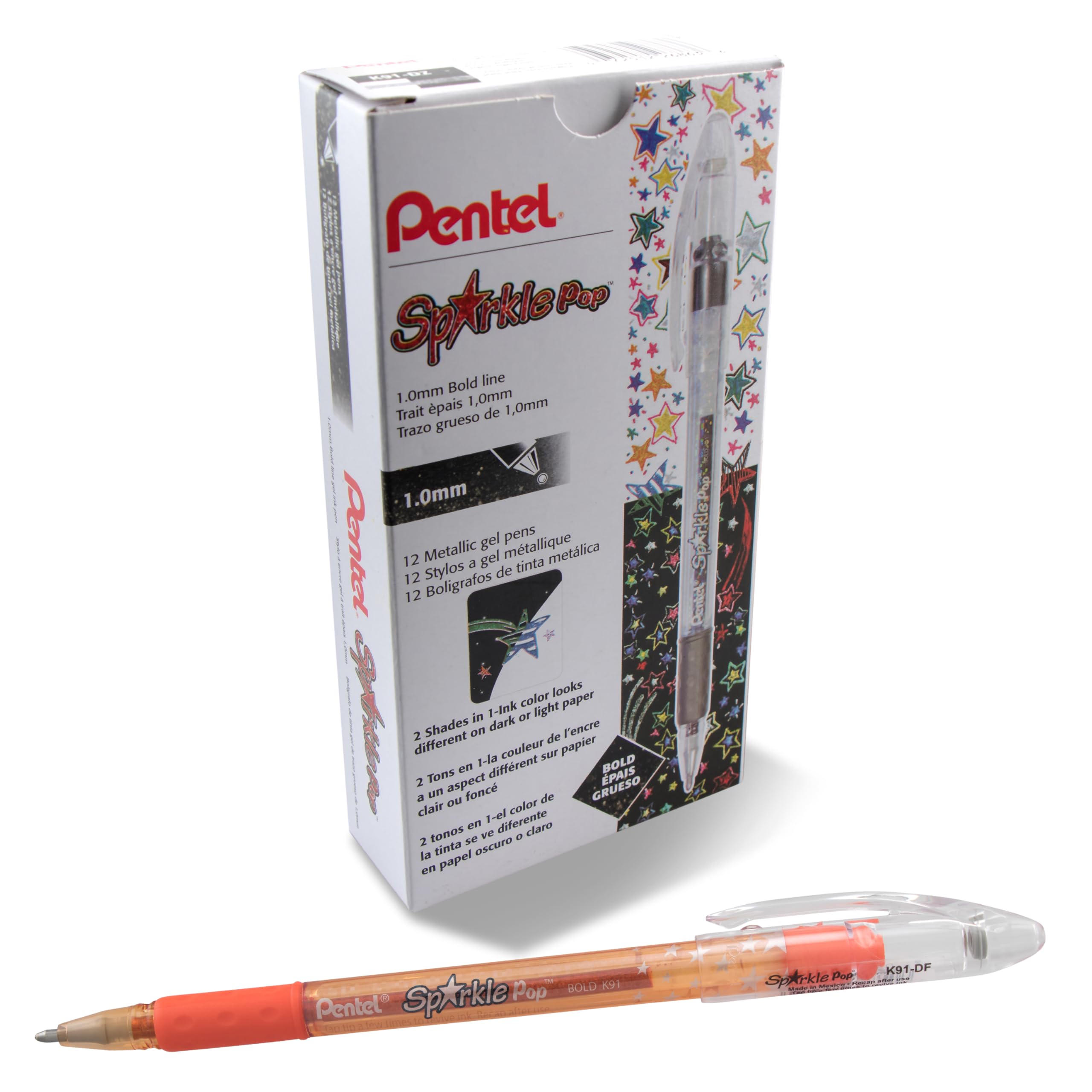 Amazon.com: Sparkle Pop Metallic Gel Pen, (1.0mm) Bold Line