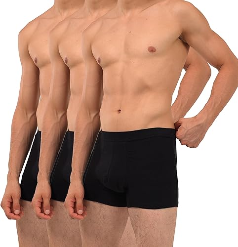 KARSWATT Calzoncillos bóxer lavables de absorción para incontinencia urinaria para hombre, reutilizables, a prueba de fugas, para protección de