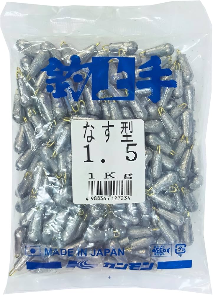 Amazon | なす型オモリ 1.5号 1kg | ノーブランド品 | オモリ