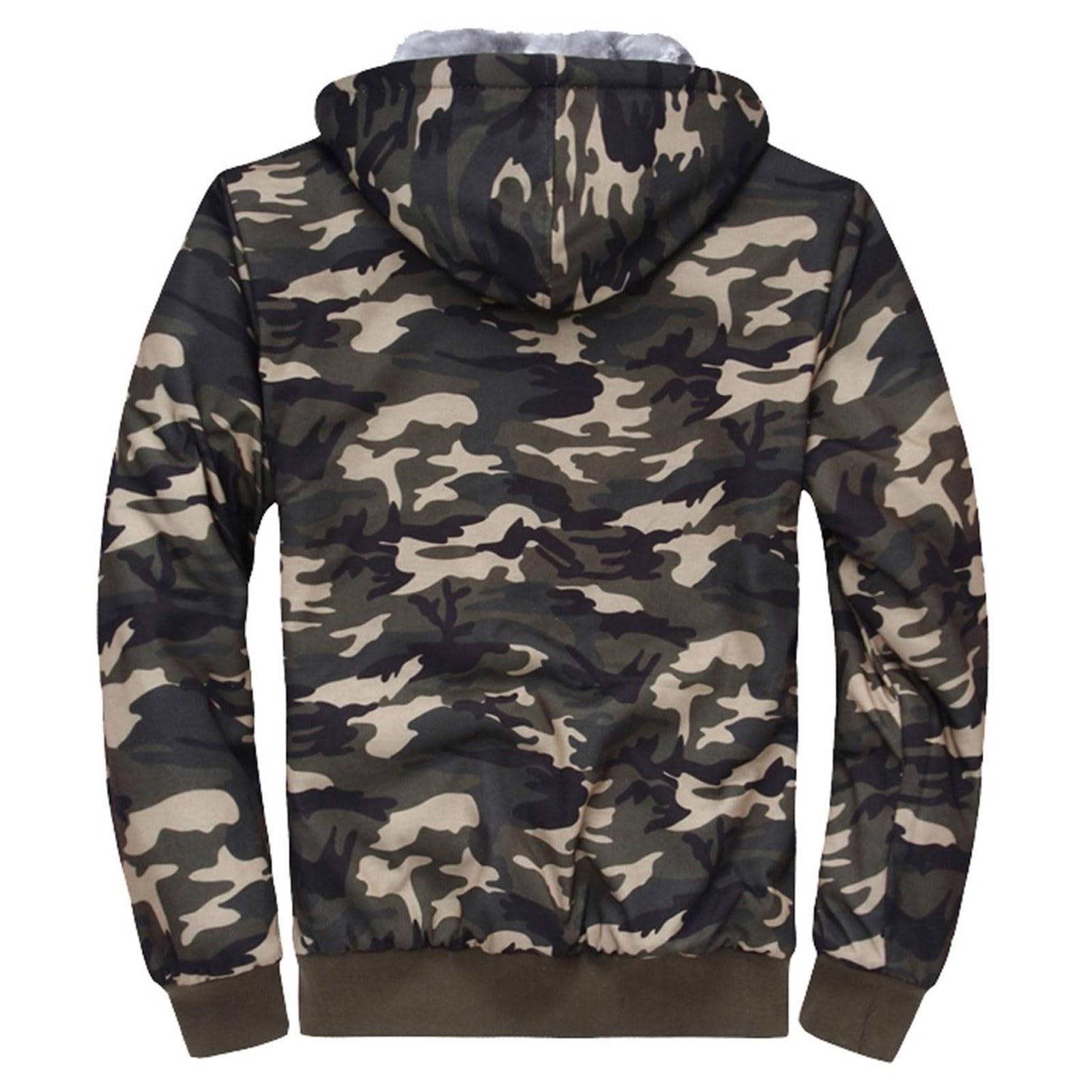 Tuta da allenamento da uomo in cotone, tinta unita, con cappuccio, con chiusura lampo, in cotone, casual, casual, per lo sport, per la transizione
