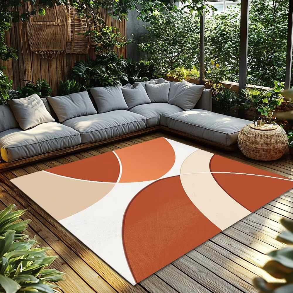 Tapis de sol moderne abstrait élégant 180x240cm pour décoration raffinée