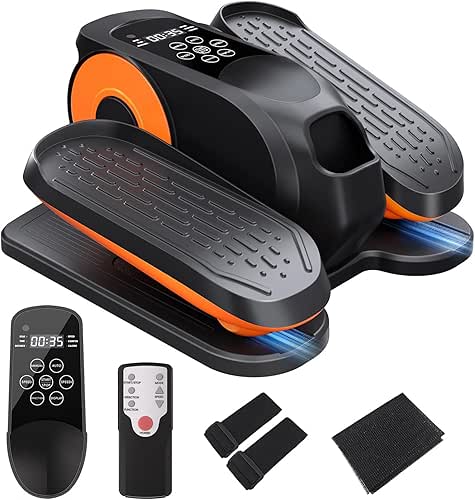 Under Desk Elliptical Machine,Foot Exerciser for Seniors Fully Assembled, Quiet