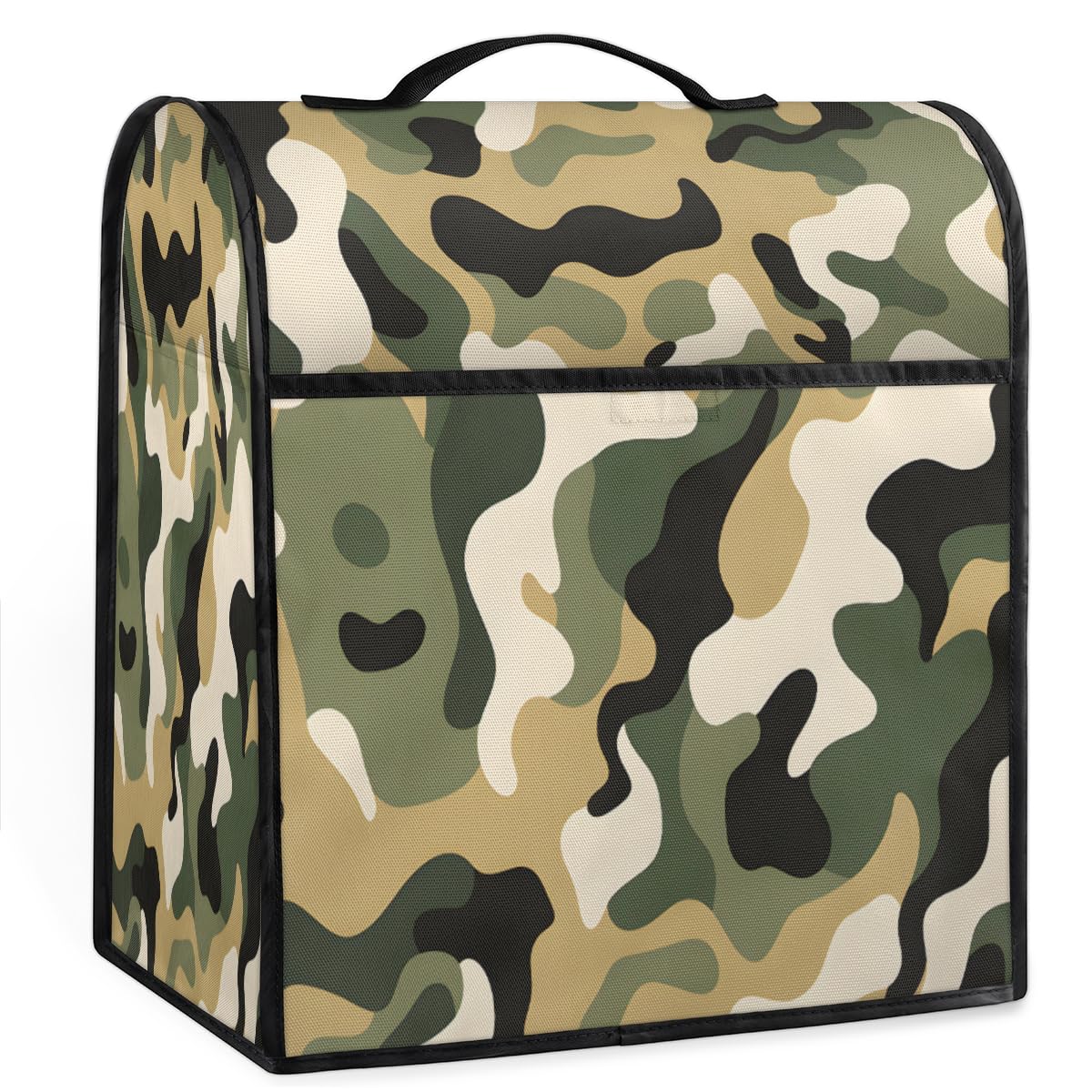 Coffee Maker Cover Camouflage Pattern Kitchen Appliance Covers Small Appliance Covers Blender Cover Juicer Cover Dust Covers for Kitchen Appliances with Top Handle and Pockets,Washable,C499