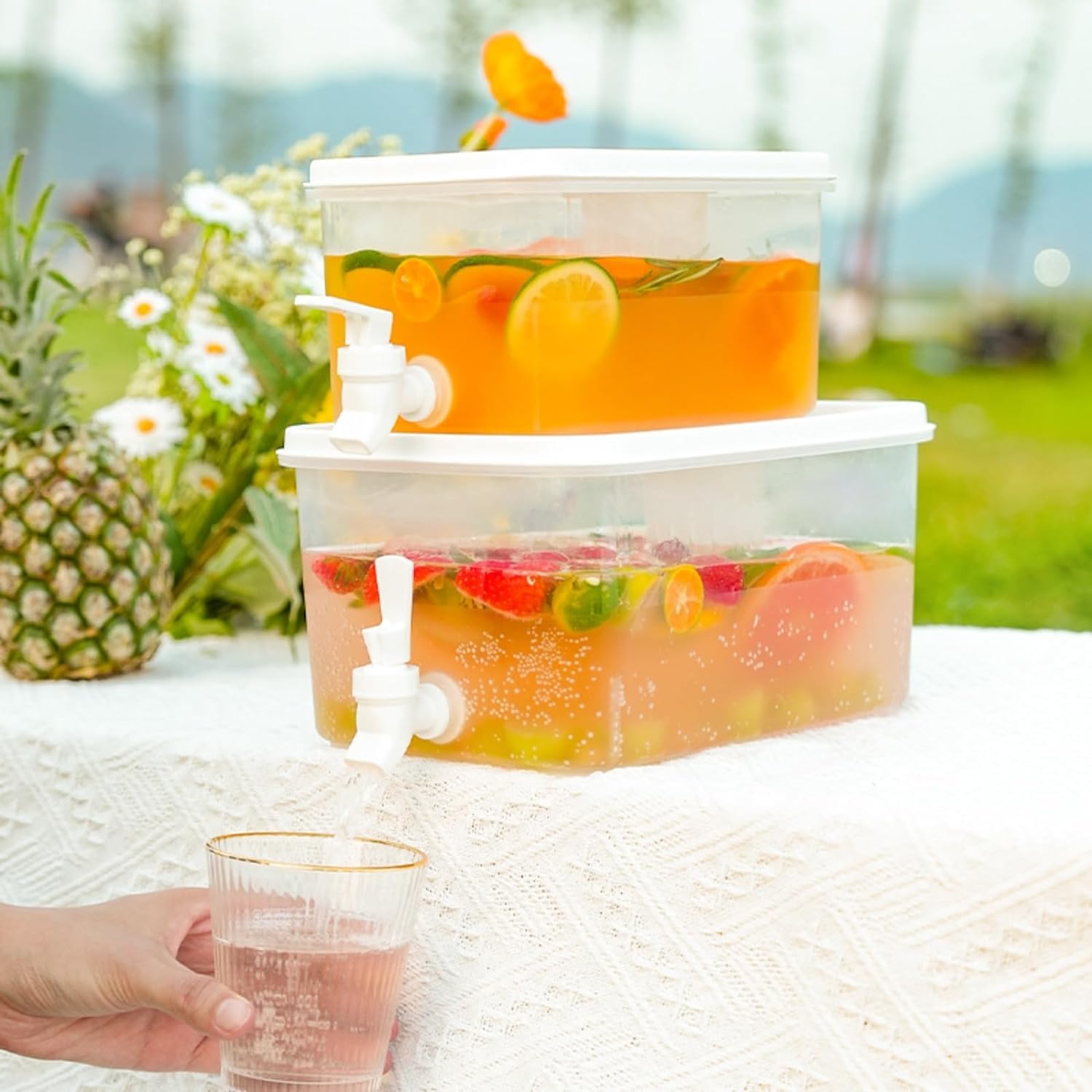 Amazon｜冷蔵庫 食洗機対応 冷水筒 麦茶ポット クーラーポット蛇口付き