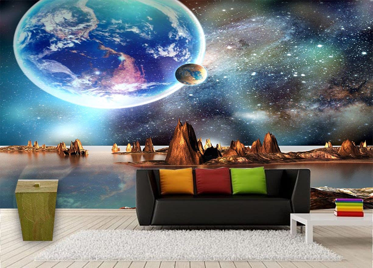 ALL YOUR DESIGN Self Adhesive Wallpaper Space & Stars Design Waterproof & Laminated Wall Sticker for Home Decor, Living Room, Bedroom, Hall, Kids Room 12x15 Feet (B094RJXN7J) Amazon Price History, Amazon Price Tracker