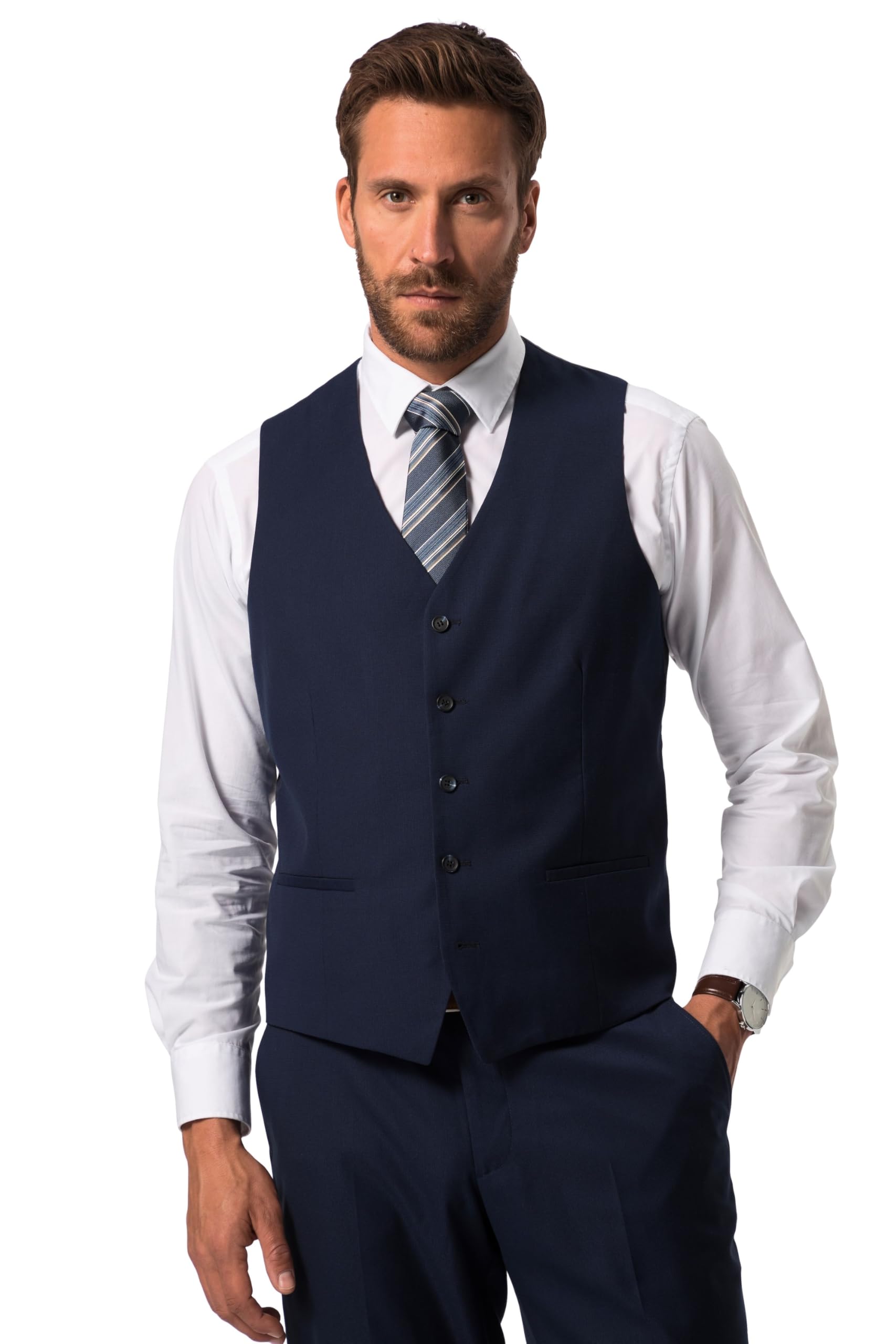 JP 1880 Herren große Größen Übergrößen Menswear L-8XL Business-Weste Kasos Baukasten FLEXNAMIC® 825982