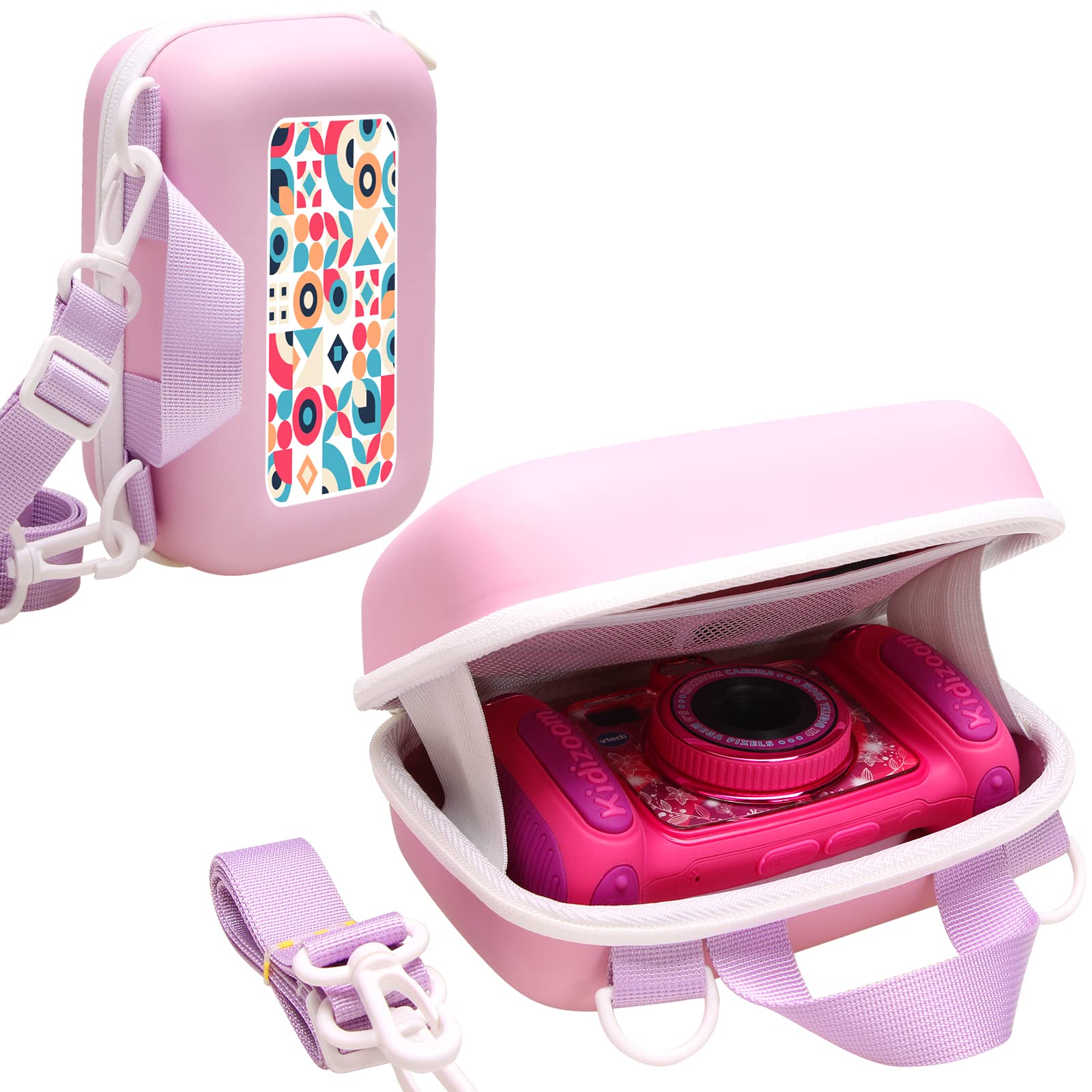 LTGEM Kids Camera Case Compatible with VTech KidiZoom/Seckton/goopow/Agoigo/CIMELR/Desuccus/Dwfit/OZMI and More Kids Digital Camera (Case Only)