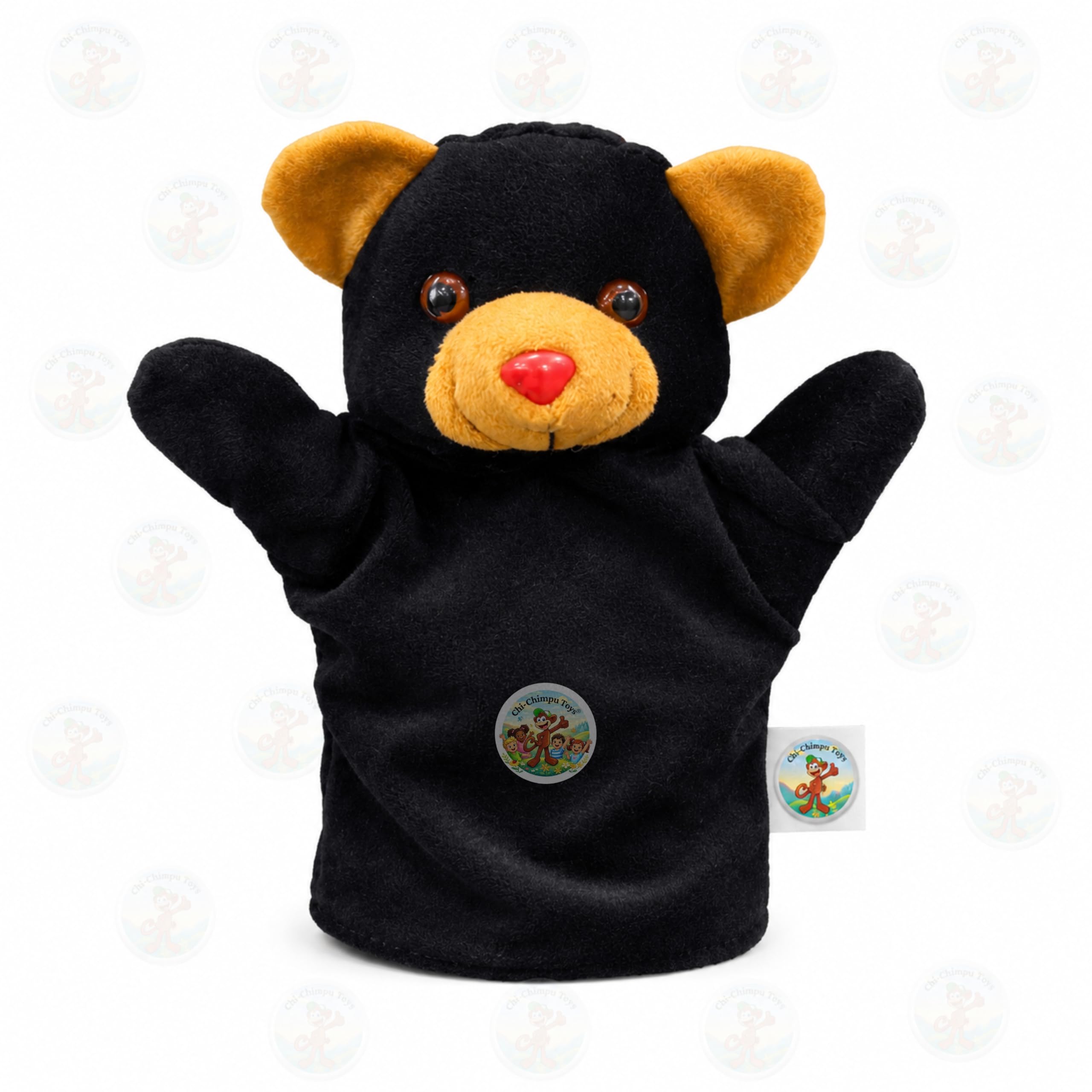 Bear Hand Puppet for Kids | Soft Plush Animal Puppet | Interactive Storytelling Toy-image-46