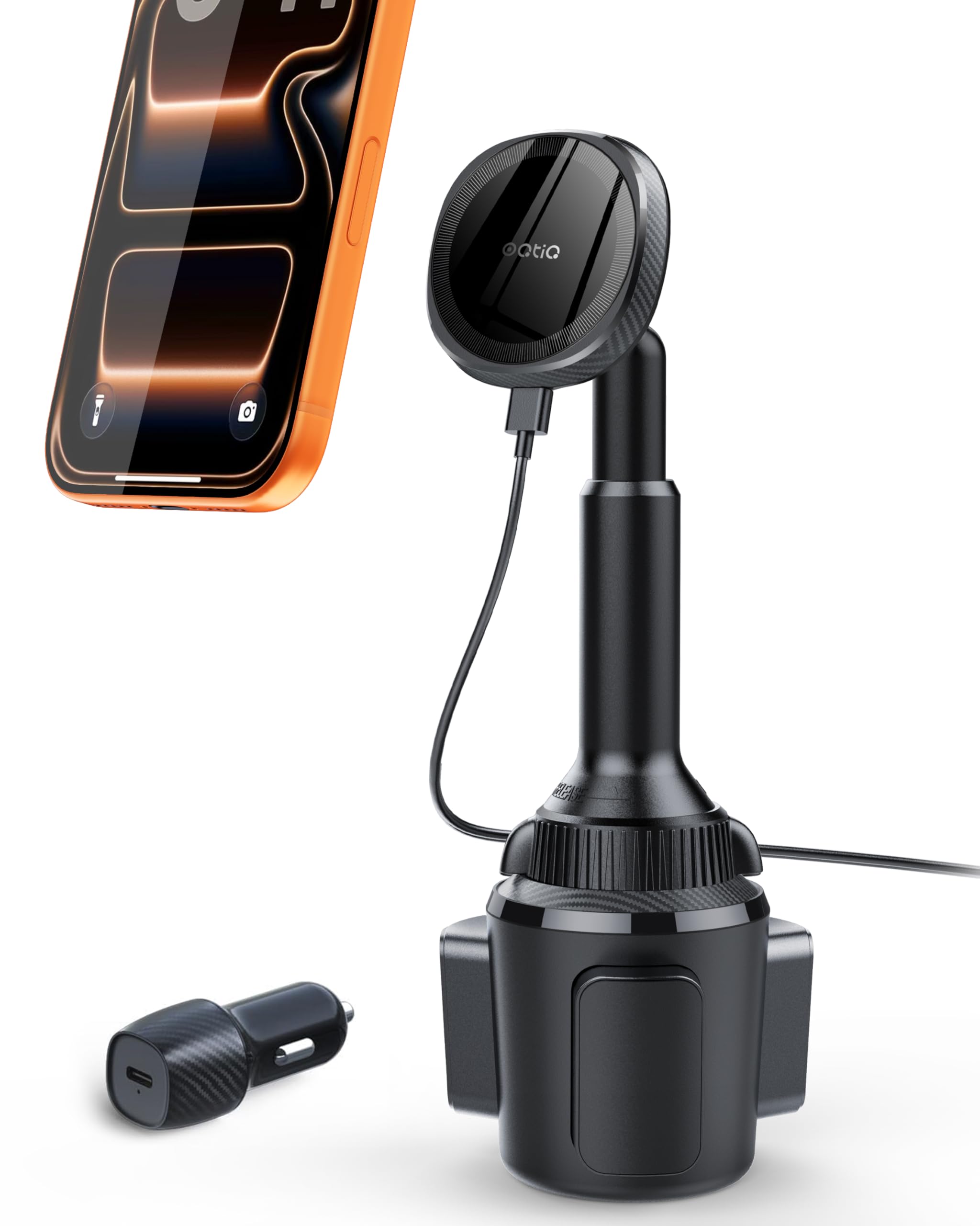 Amazon.com: OQTIQ for MagSafe Wireless Car Charger Cup Holder