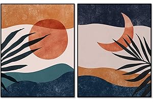 Abstract Wall Art: Elevate Your Living Room with Boho Chic