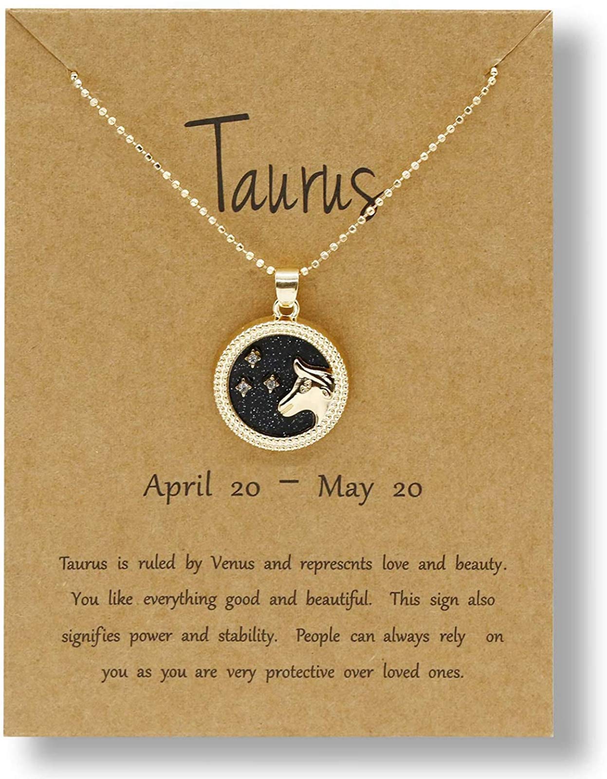 GENERICZodiac Coin Embossed Necklace Round Disc 12 Constellation Astrology Horoscope Choker Necklace 14K Gold Plated Crystal Pendant Personalized Necklace Gift for Women Men, Metal, Cubic Zirconia