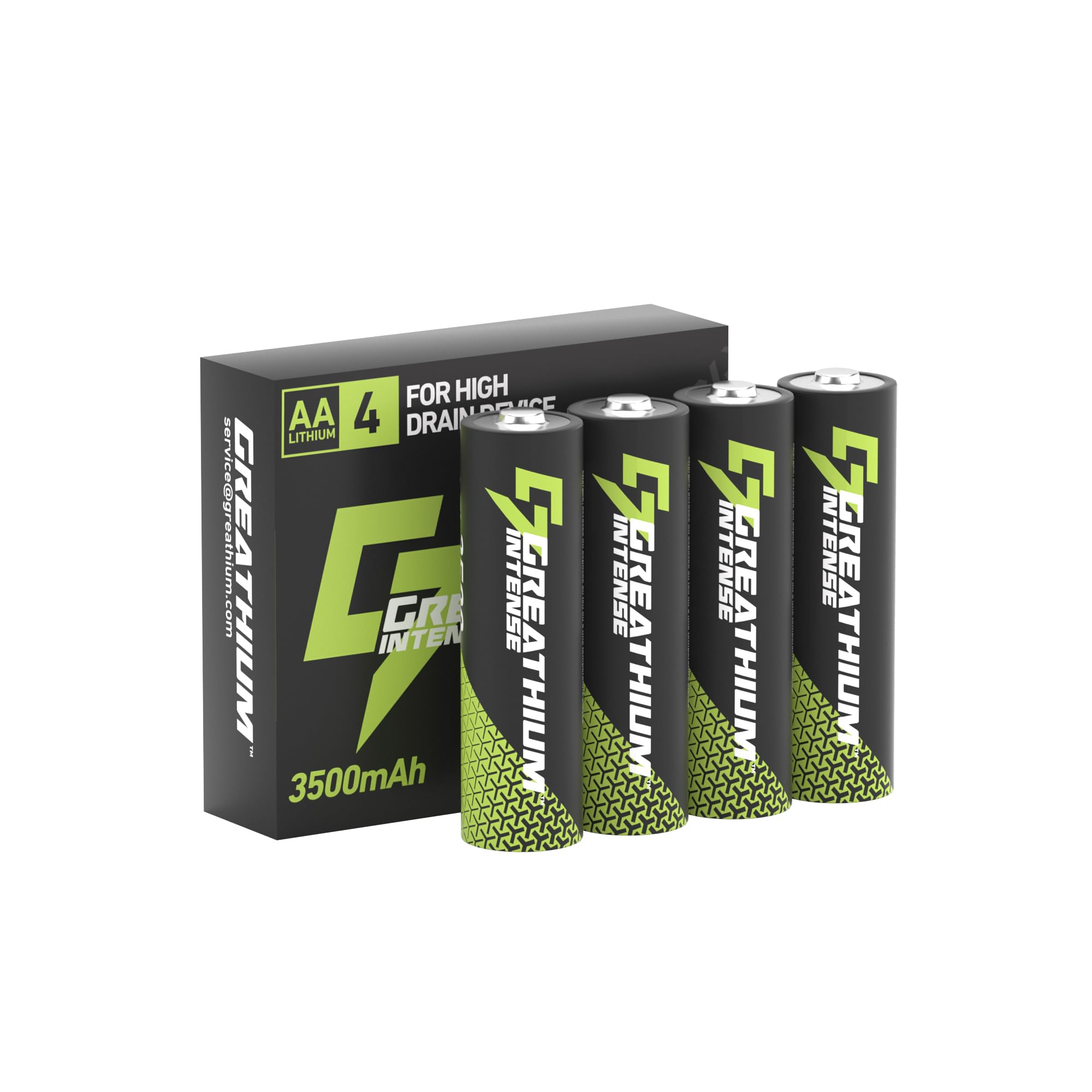 Greathium Lithium Batteries AA, 3500mAh 1.5V Double A Lithium, Lasting Batteries for Blink Camera, Non-Rechargeable 4 Pack