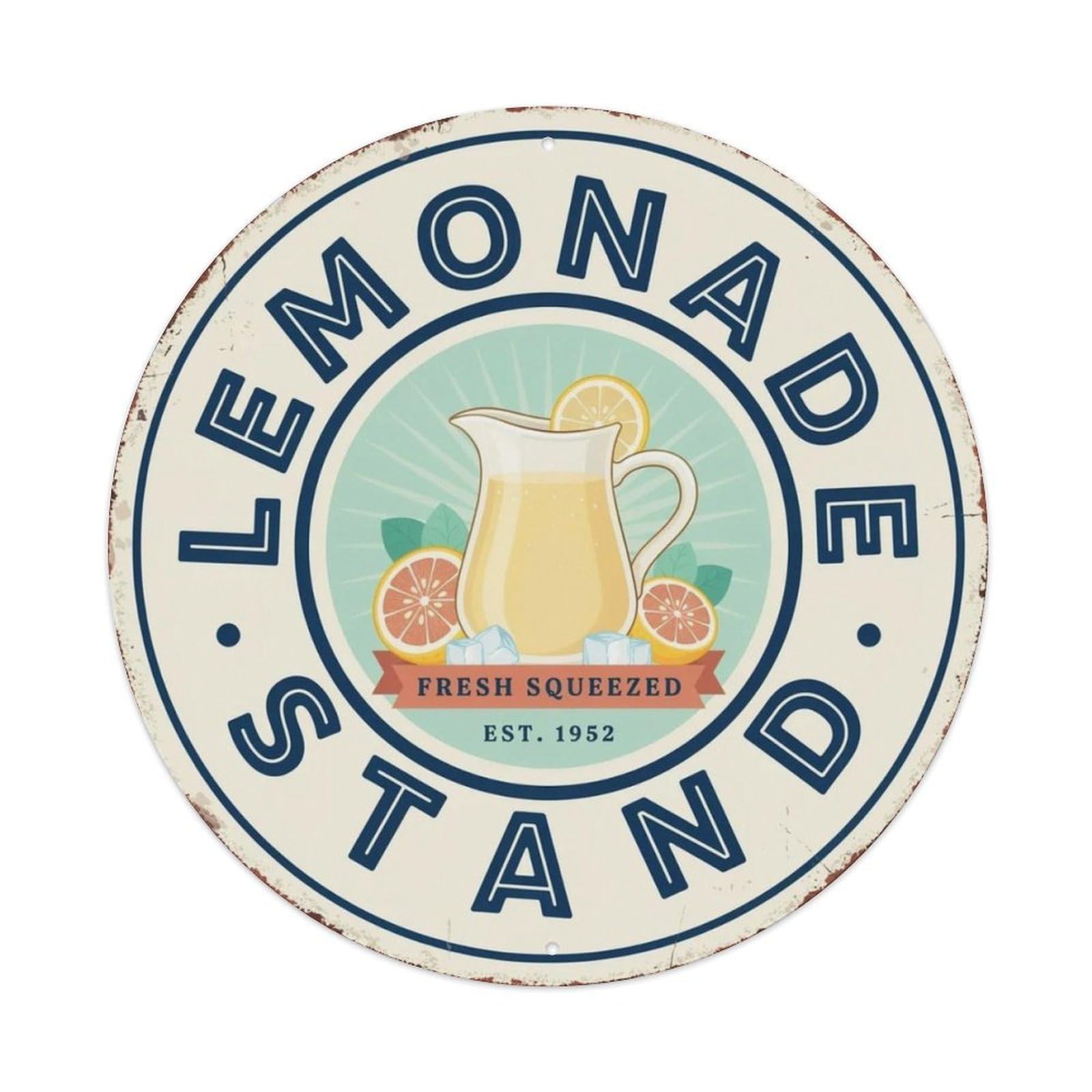 Lemonade Stand Retro Soda Metal Tin Sign Plaque