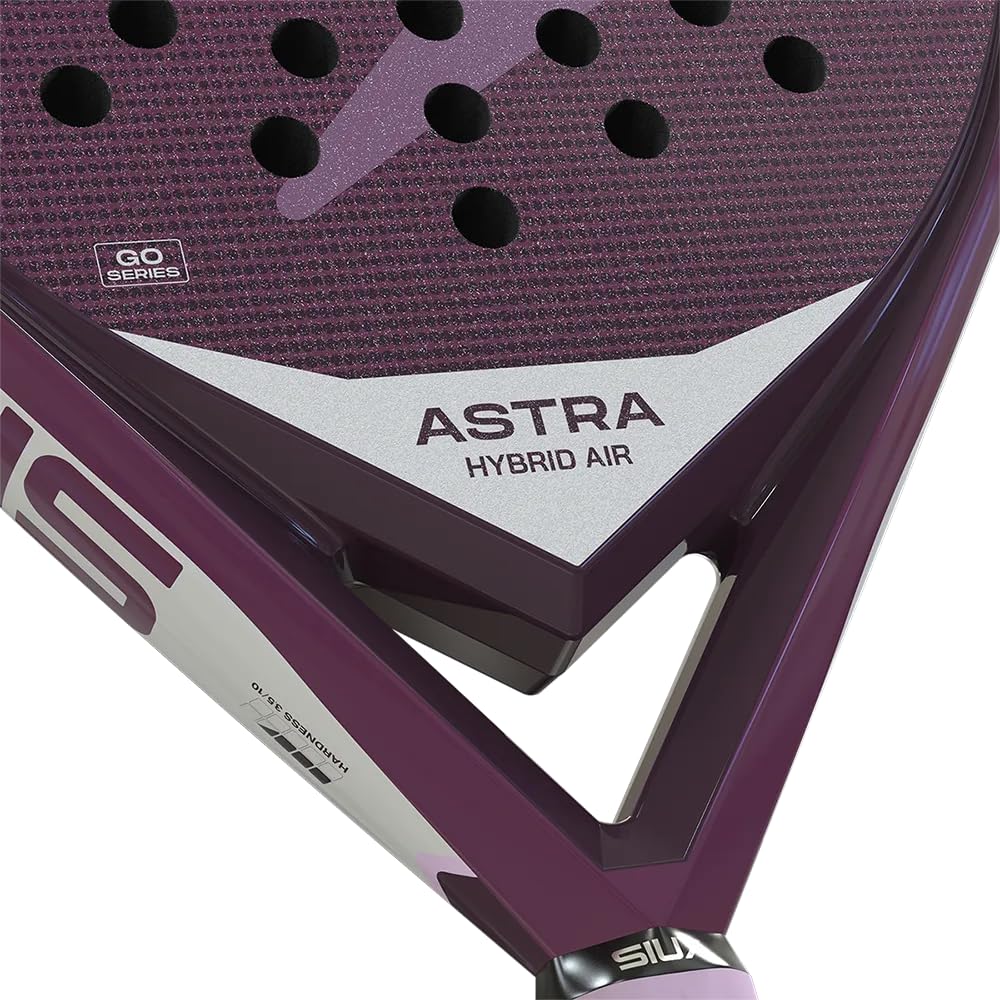 Siux - Pala de Pádel Astra Hybrid Air 2026 Violeta Forma Lágrima - Control y Potencia