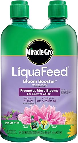 Miniatura 2 de Kit de iniciación Miracle-Gro LiquaFeed All Purpose Plant Food Advance y paquete de alimento acelerador de floración Fertilizar es tan fácil como